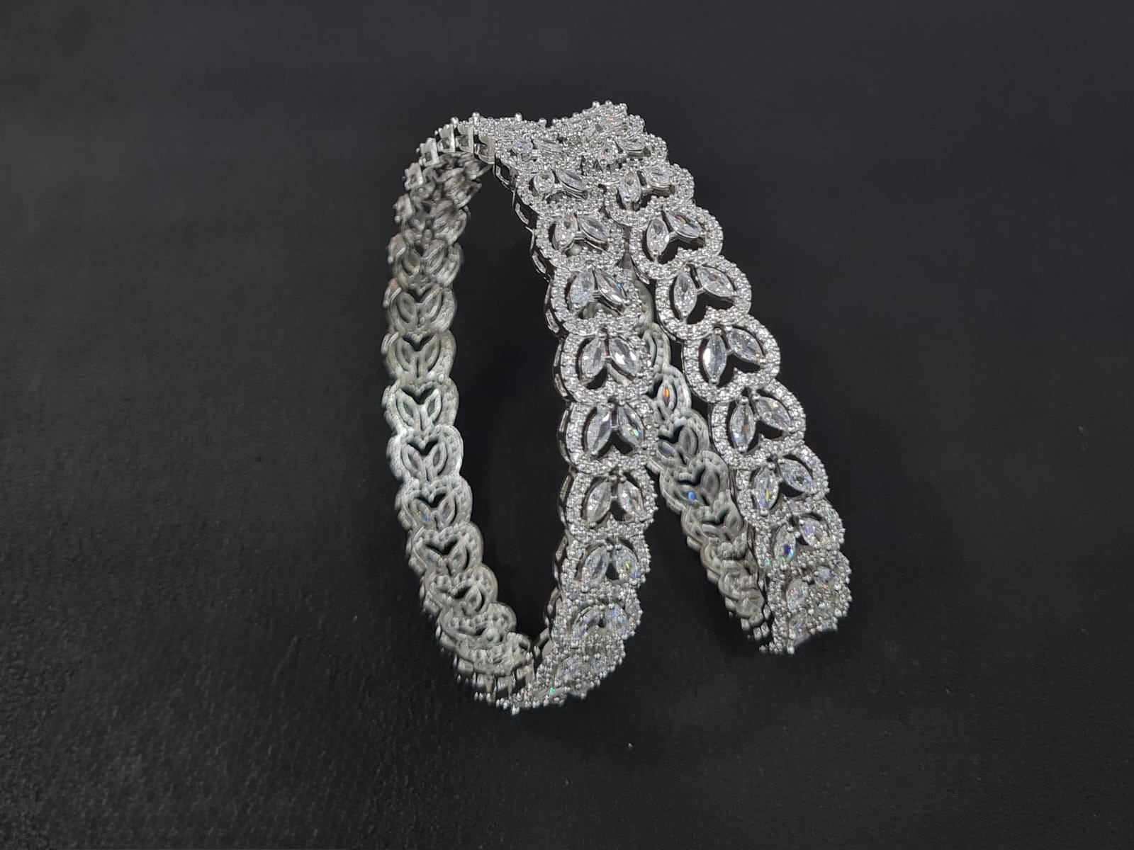 Cz Bangles 09749 - 5