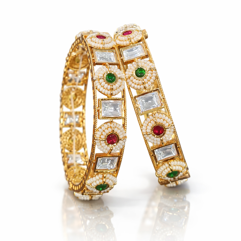Kundan Bangles 04013