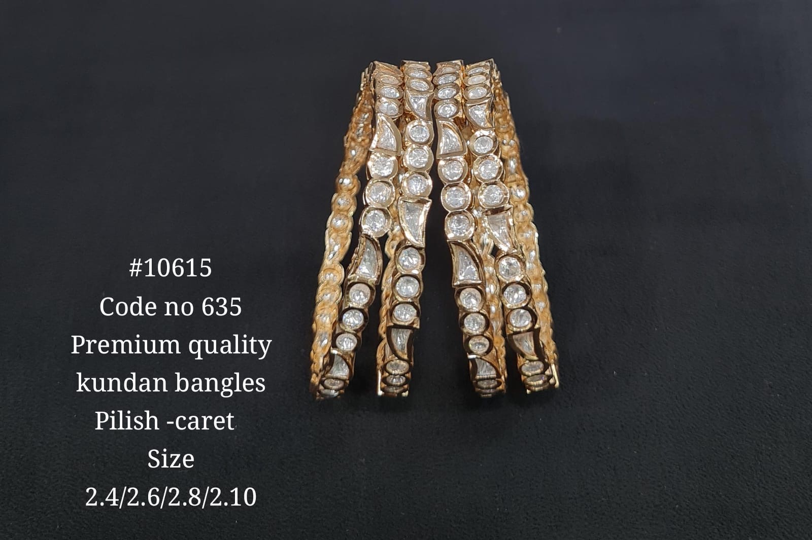Kundan Bangles 10615 - 2