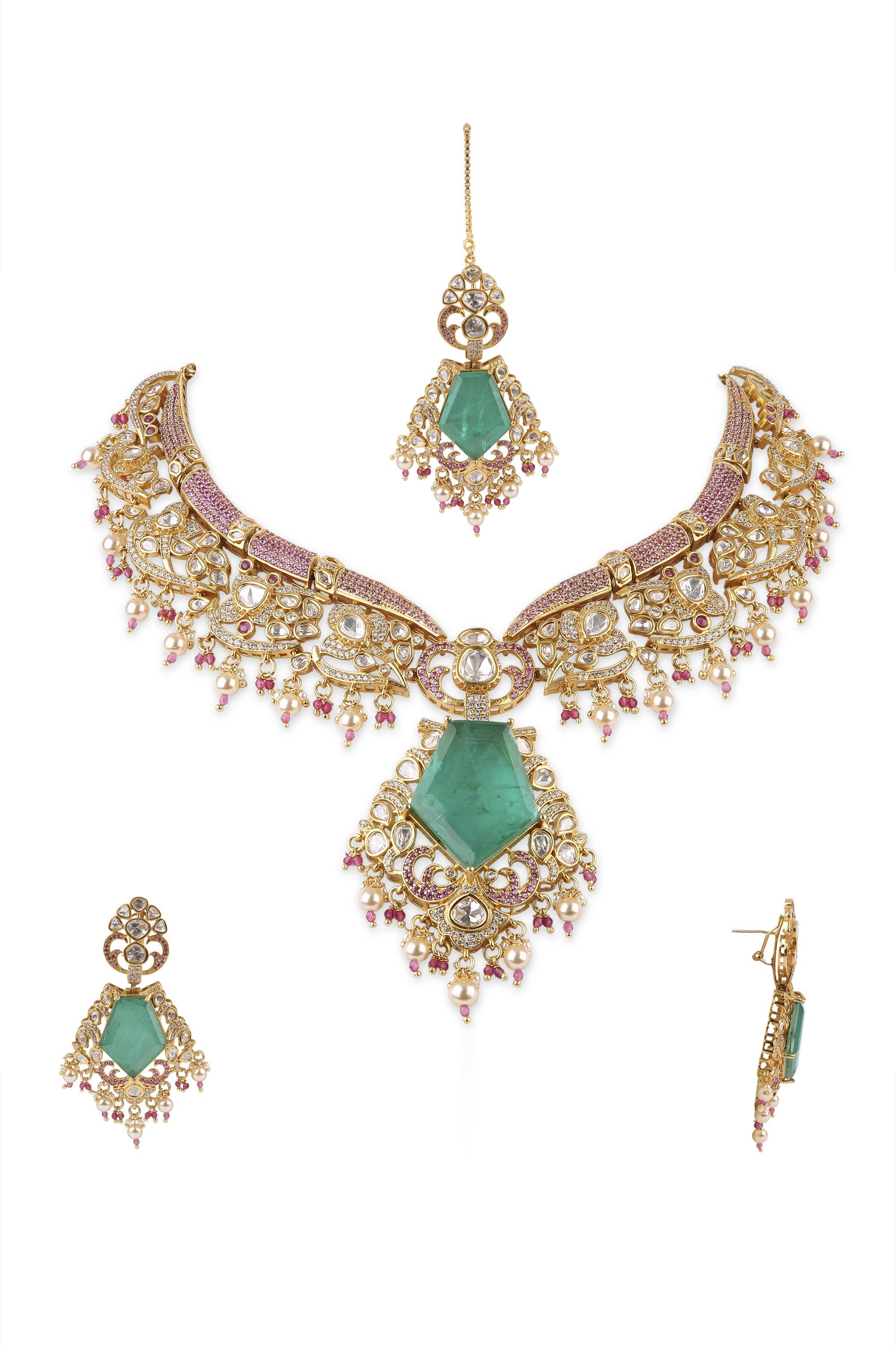 Kundan Necklace 11354 - 5