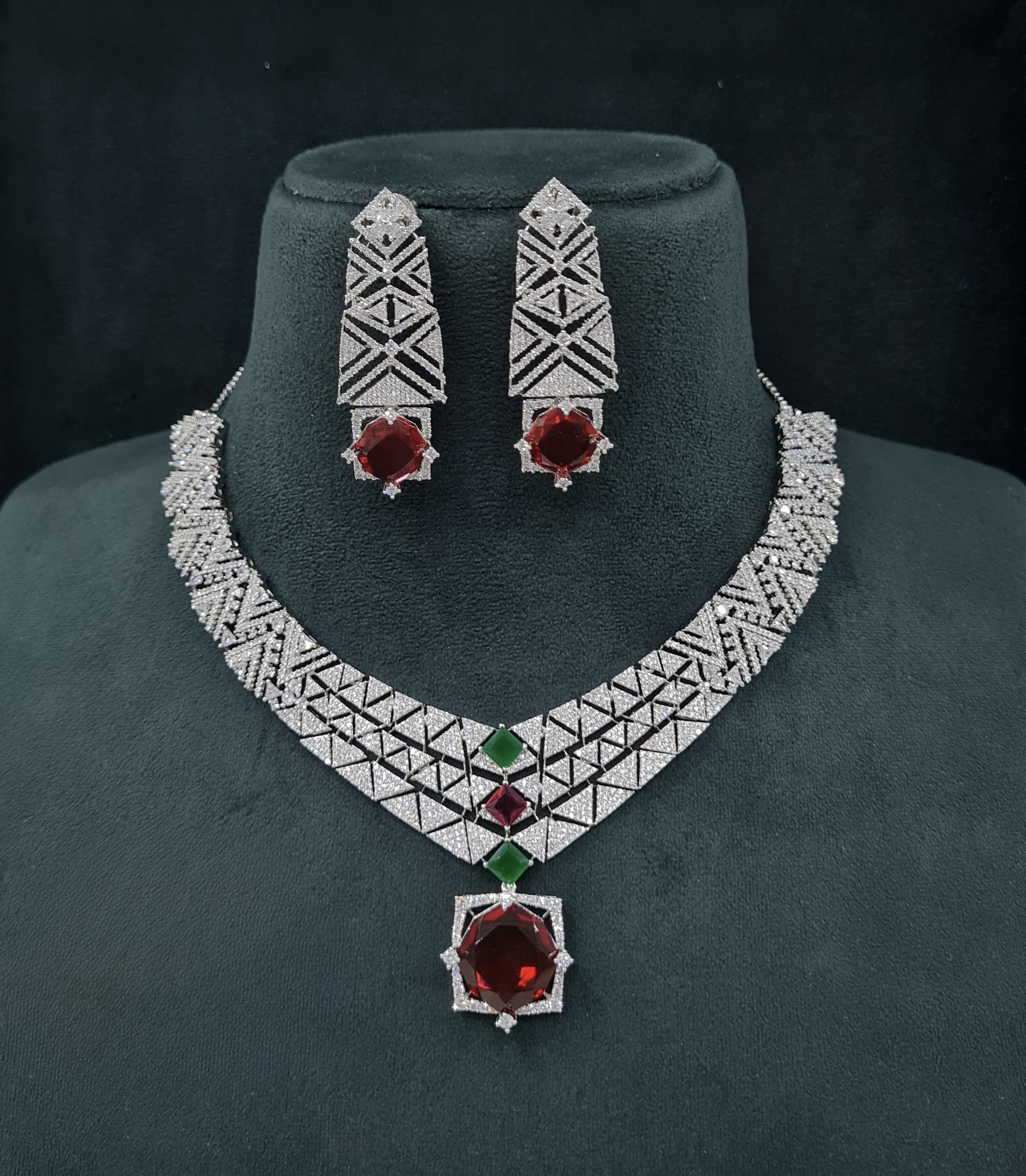 Cz Necklace 06094 - 4