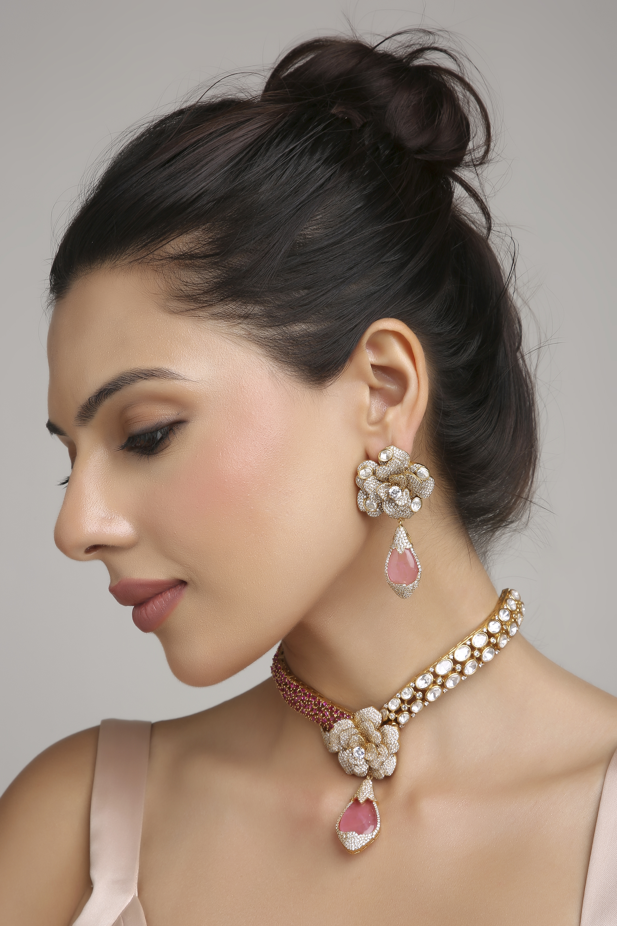 Kundan Necklace 08217 - 5