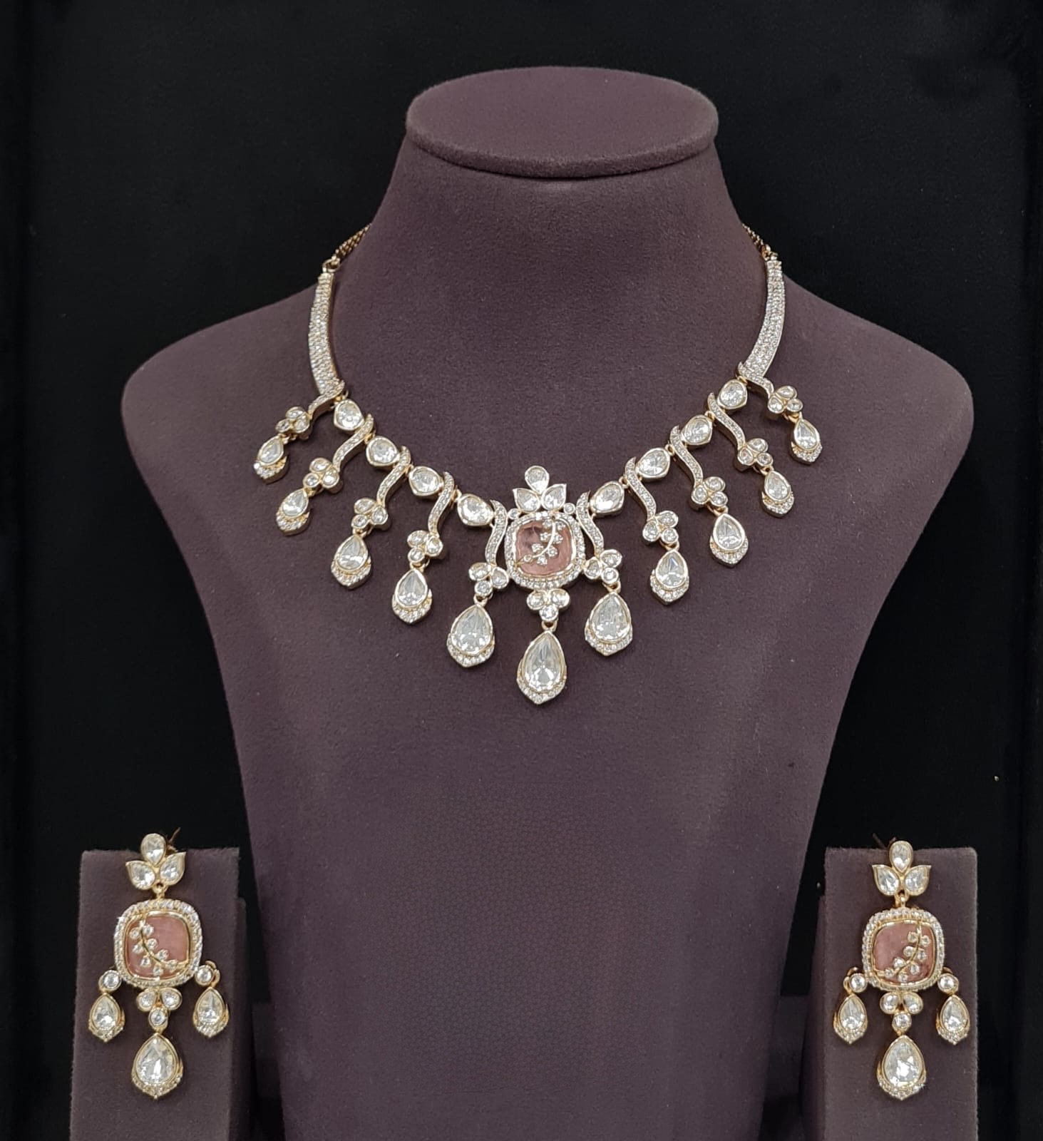 Kundan Necklace 11236 - 4