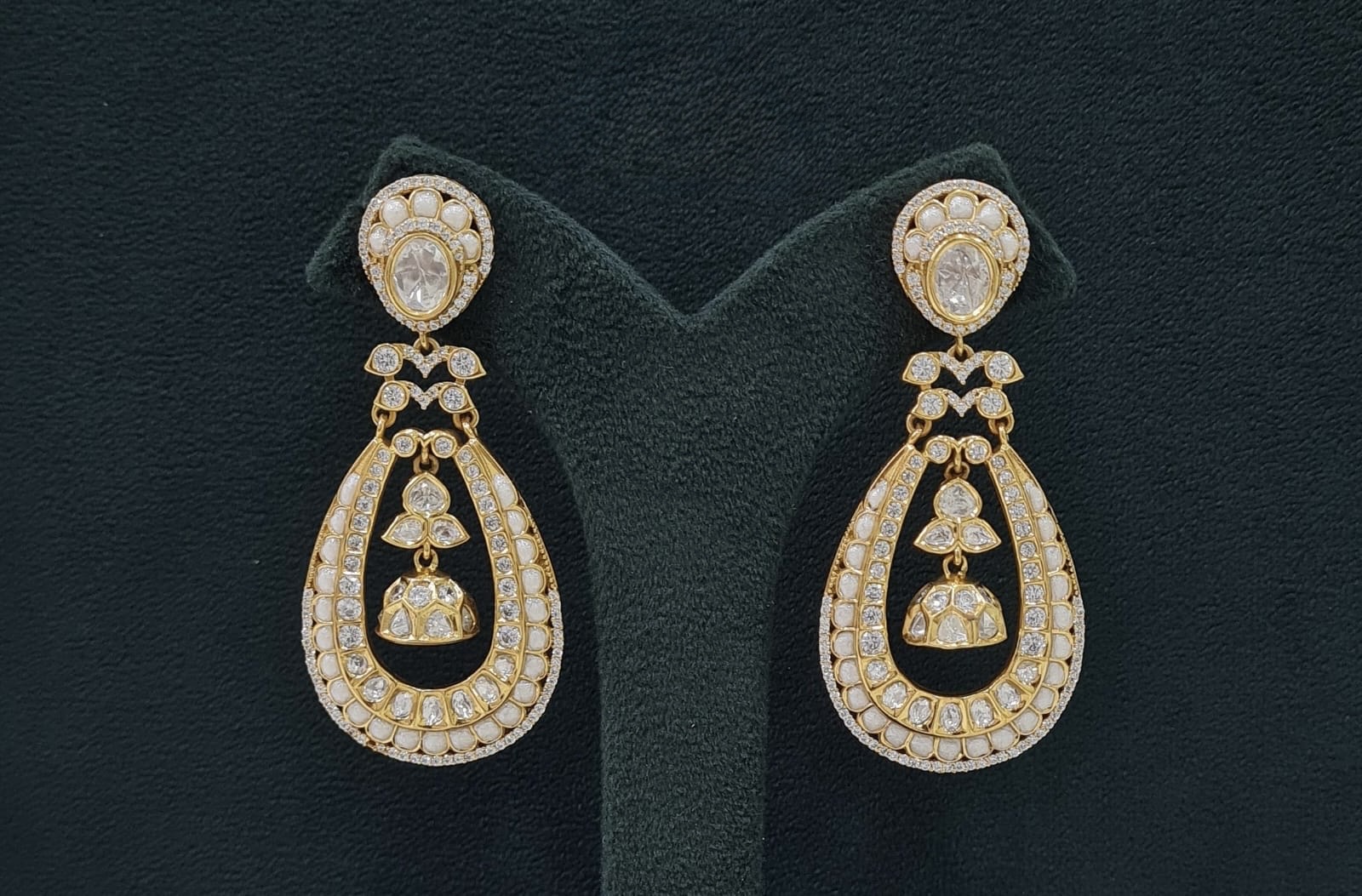 Kundan Earrings 07603 - 4