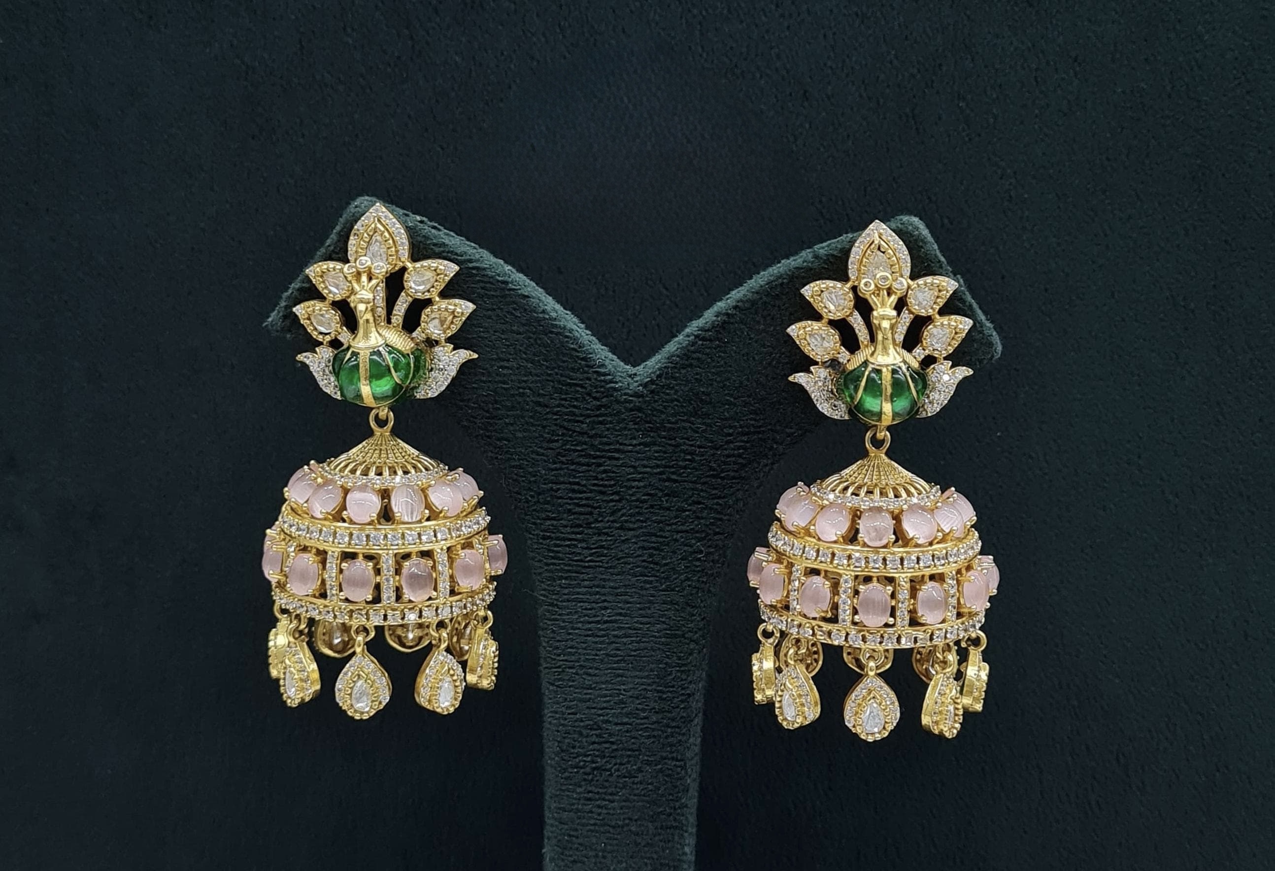 Peacock Earrings 08409 - 7