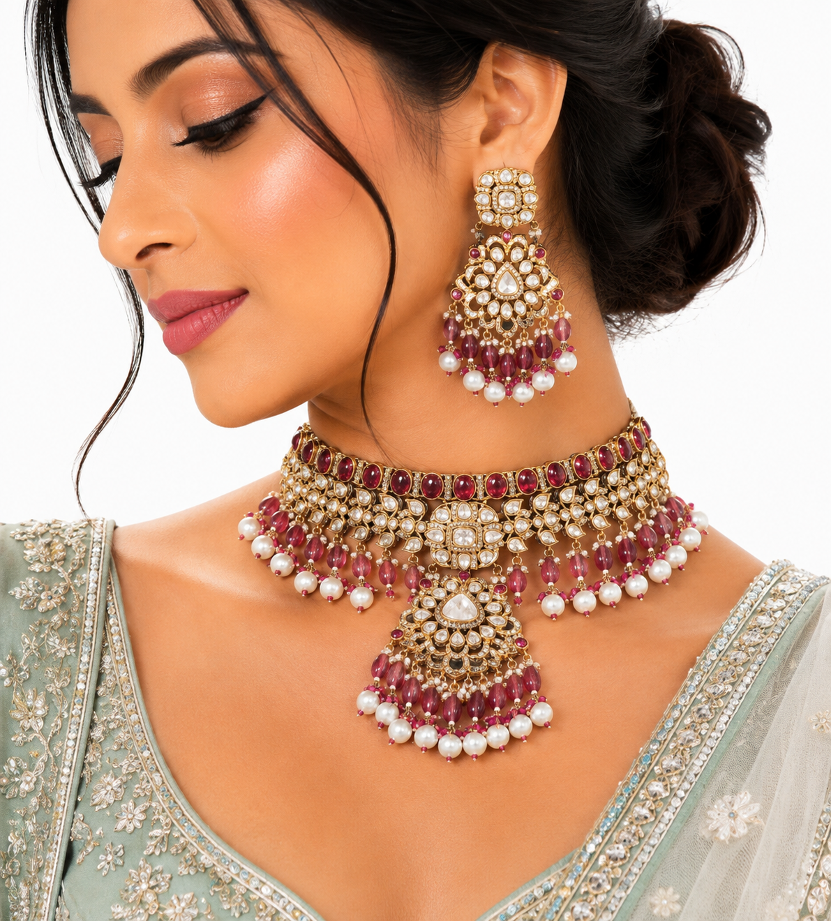 Kundan Choker 01637 - 6