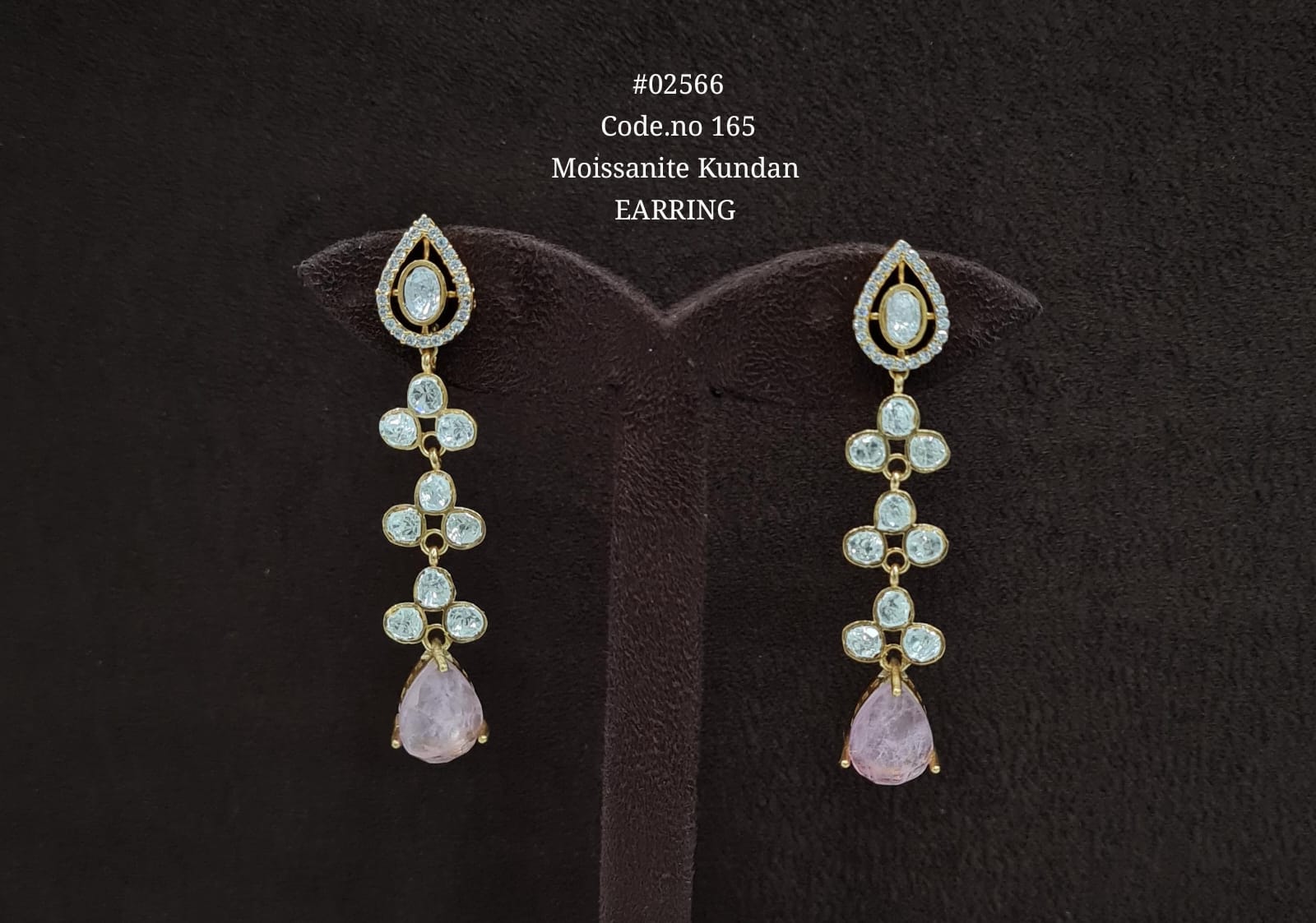 Kundan earrings 02566 - 5