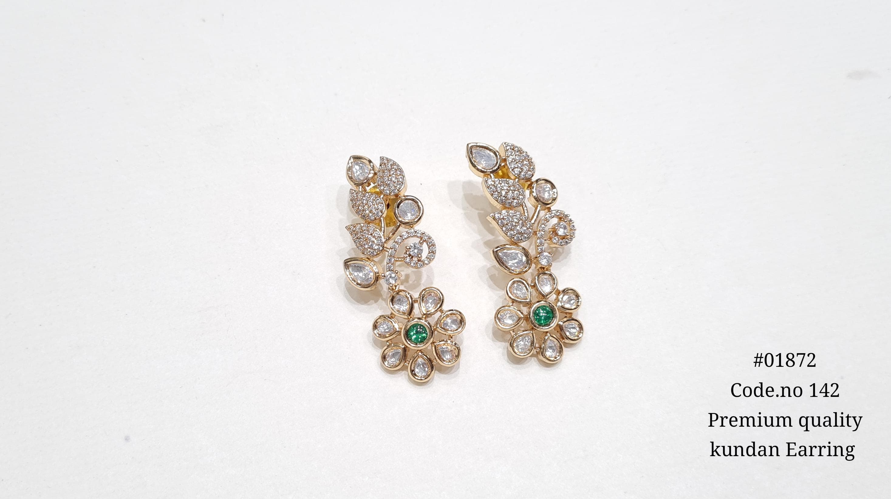 Kundan earrings 01872