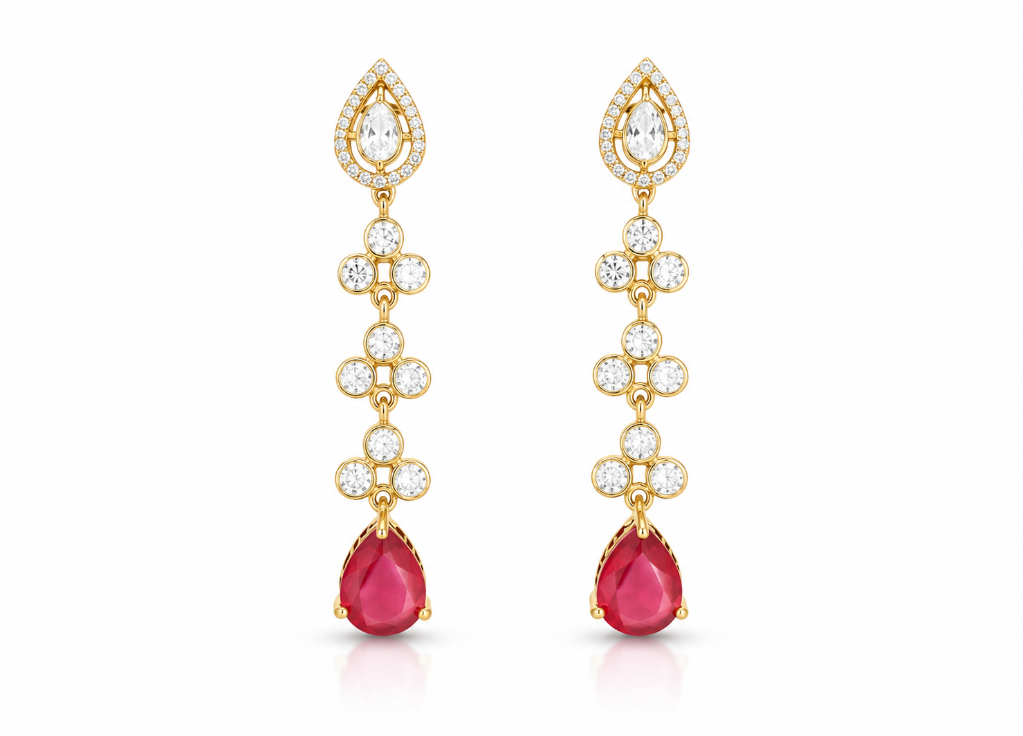 Kundan earrings 02566 - 6