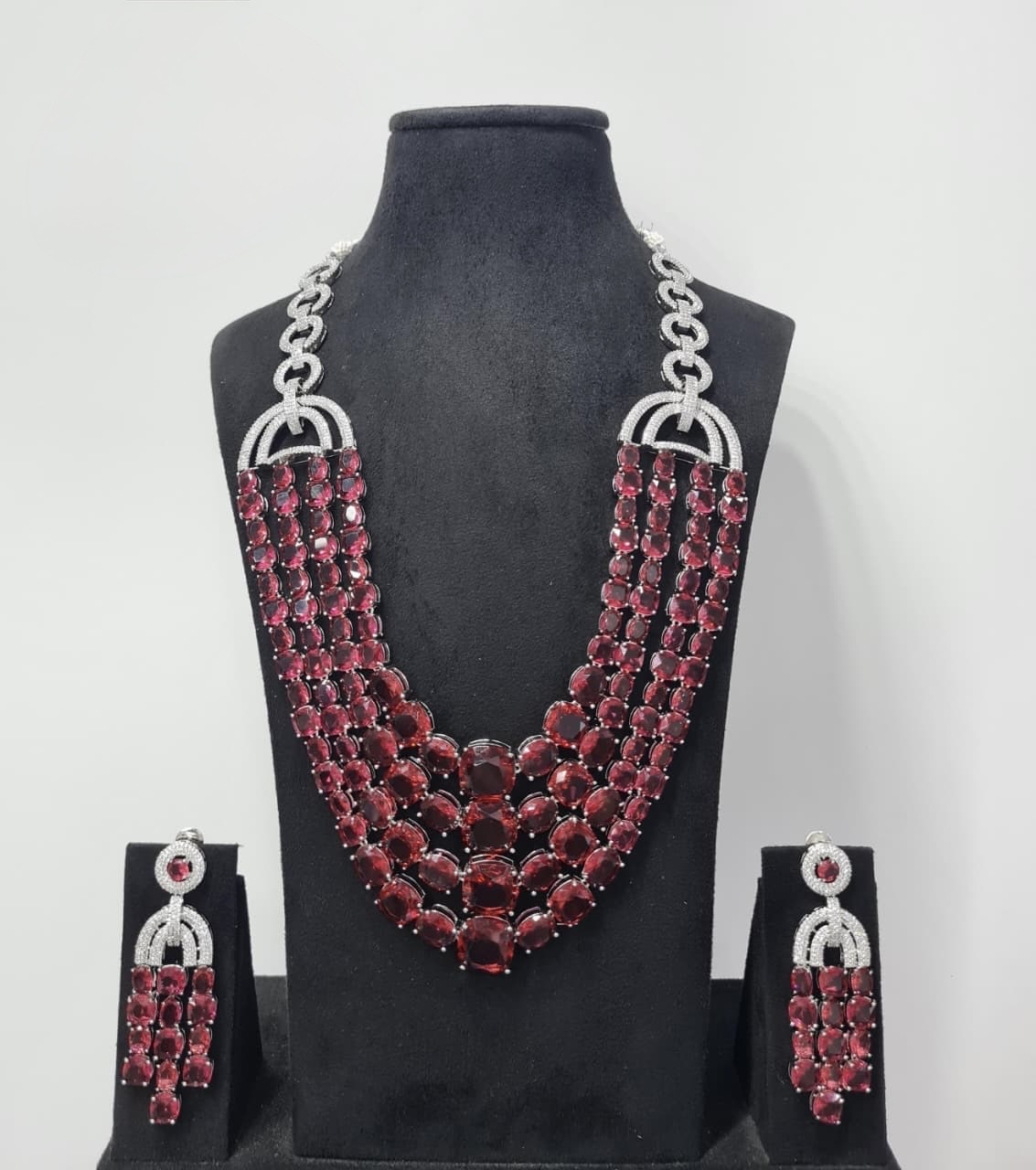 Cz Necklace 06671 - 5