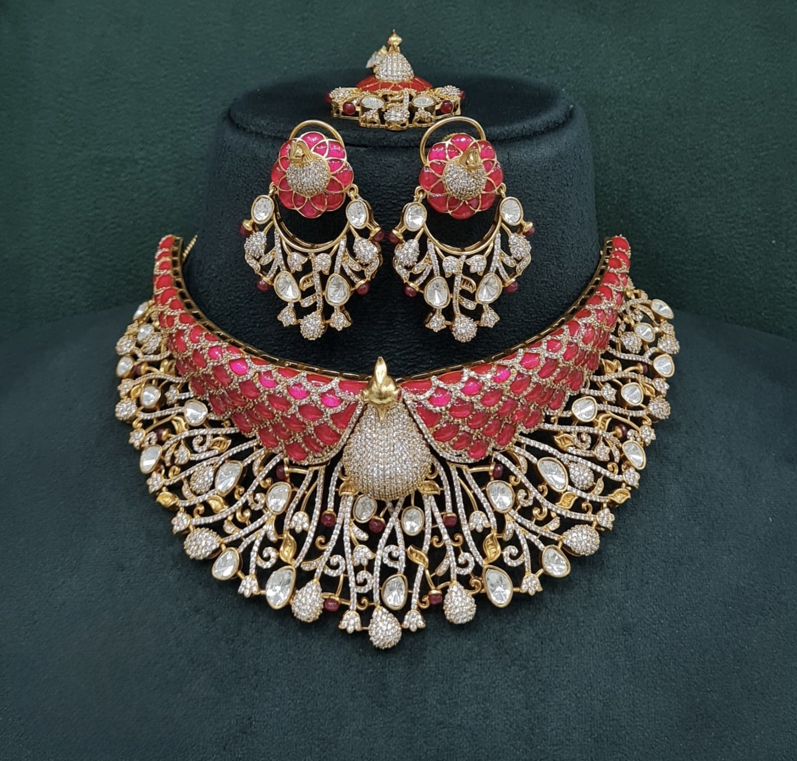 Peacock Plume Bride Set 09170 - 10