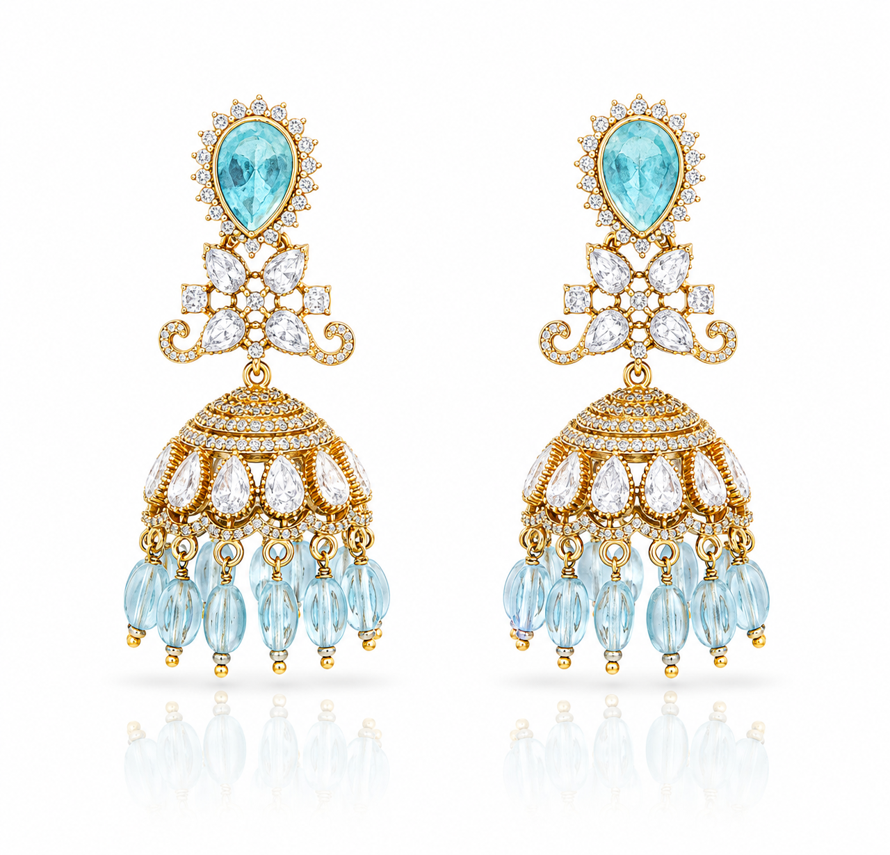 Kundan jhumka 00128 - 12