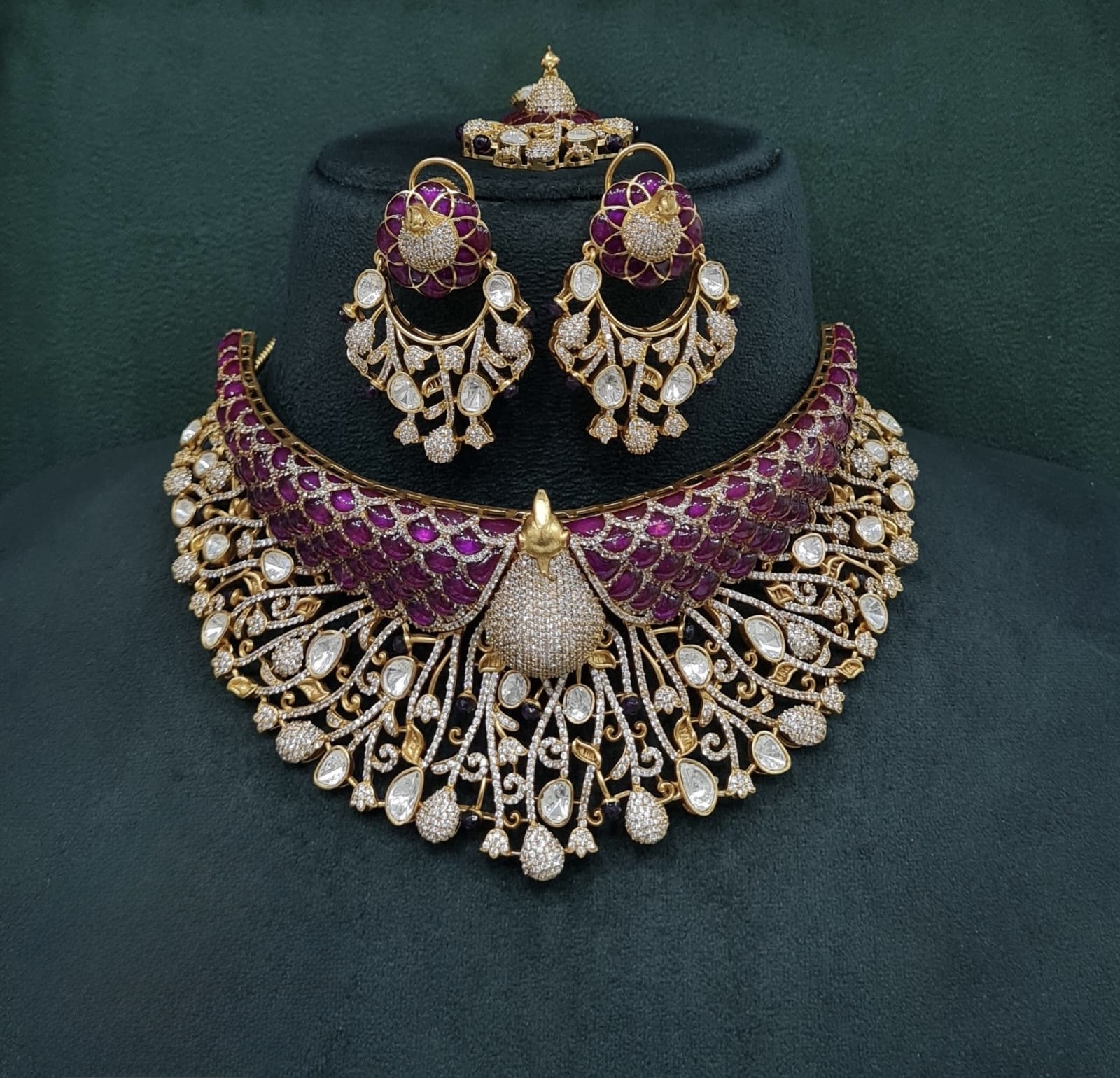 Peacock Plume Bride Set 09170 - 9