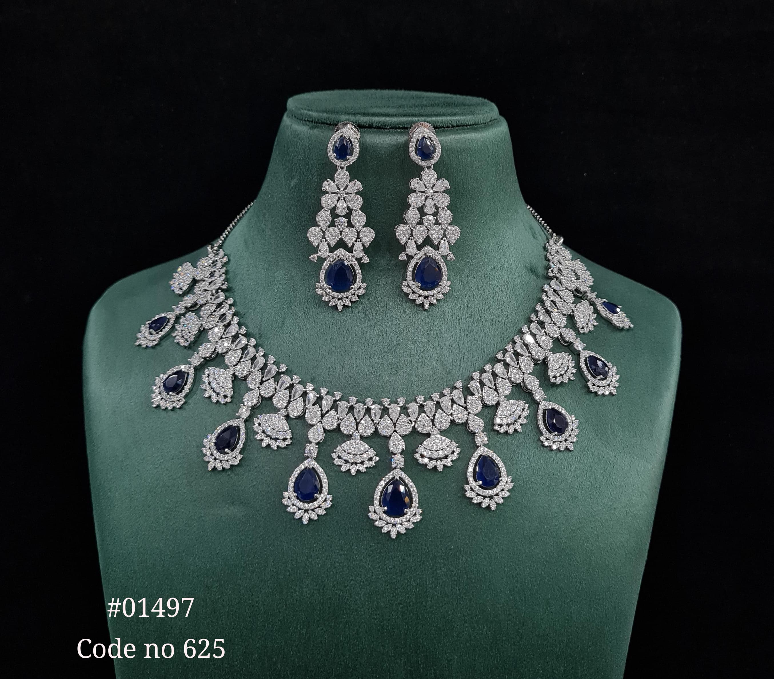 Cz necklace 01497 - 3