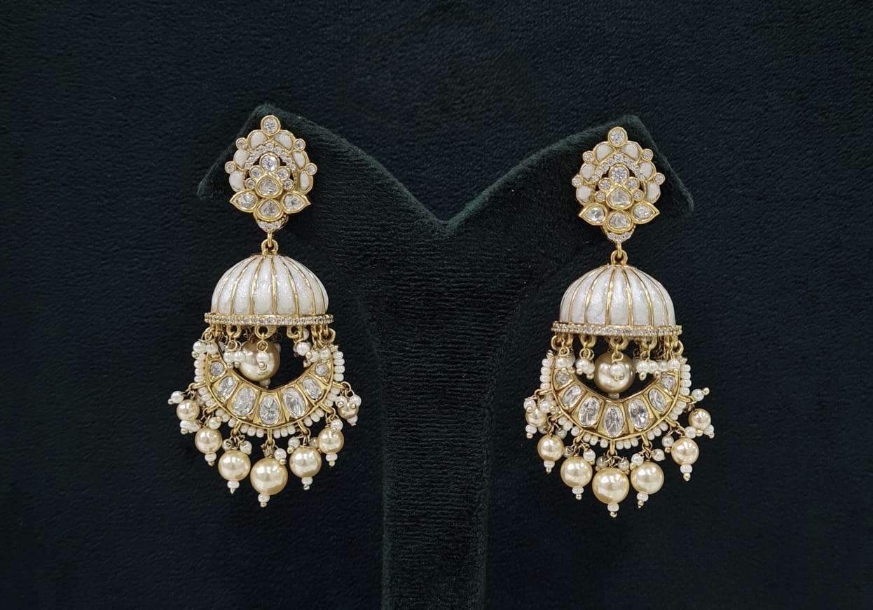 Kundan Earrings 07606 - 7