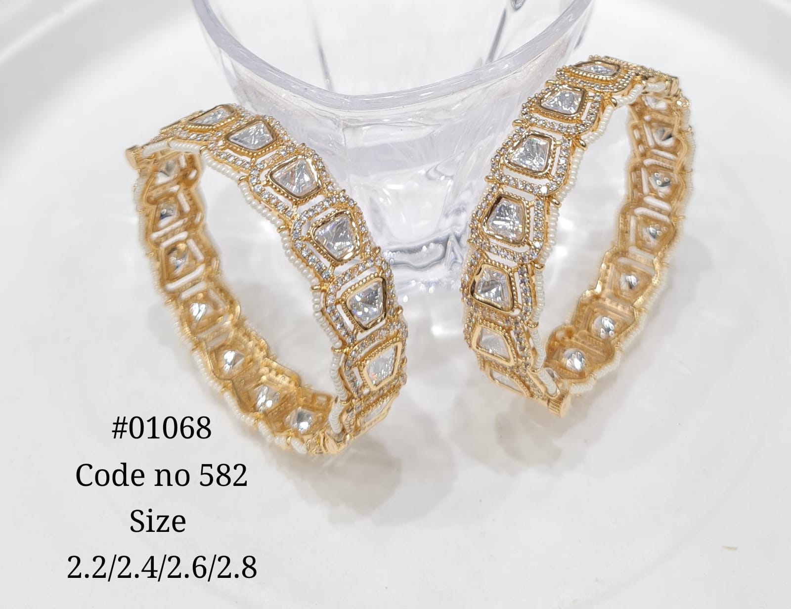 Kundan Bangles 01068