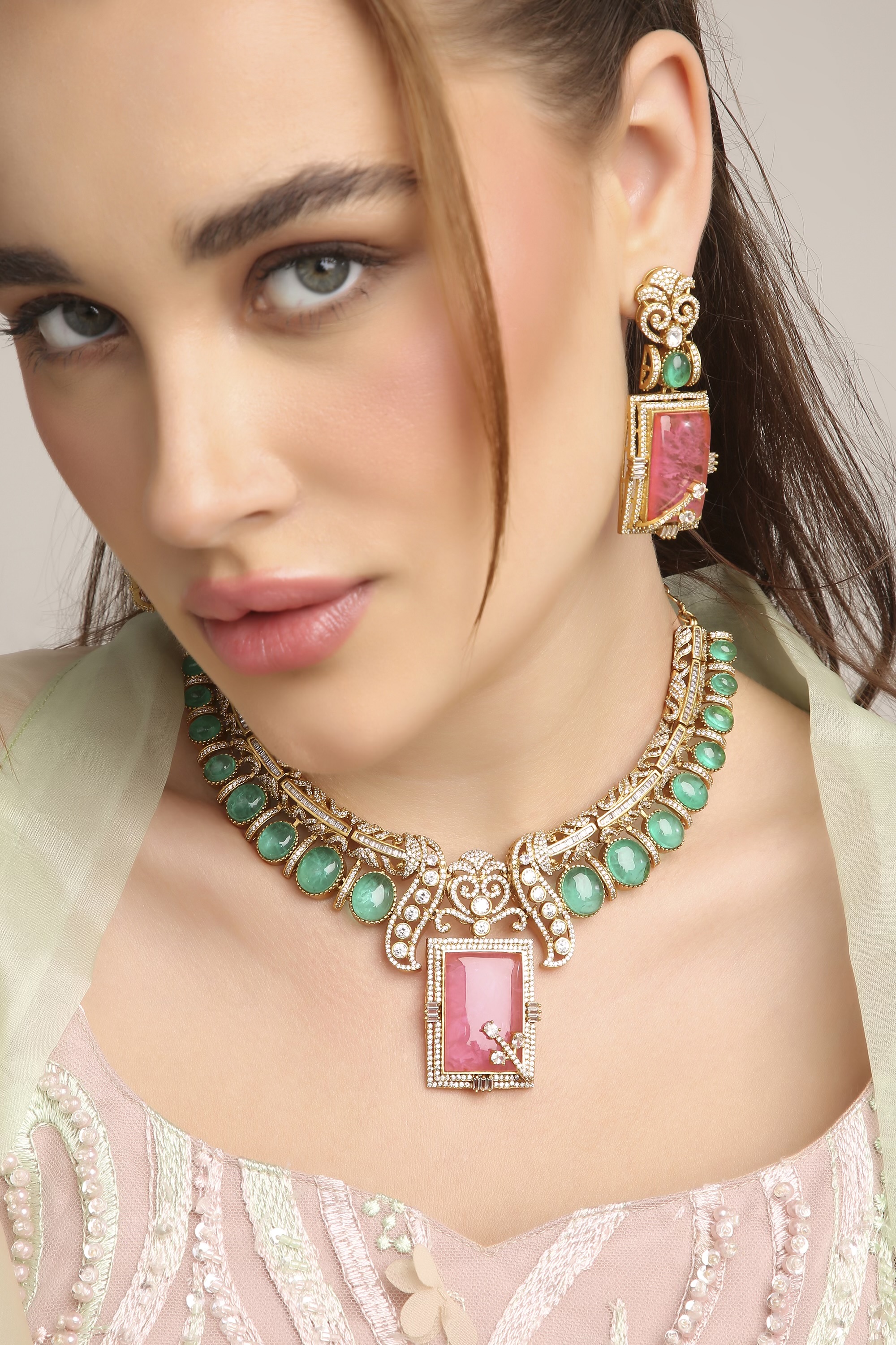 Moissanite Necklace 10495 - 3