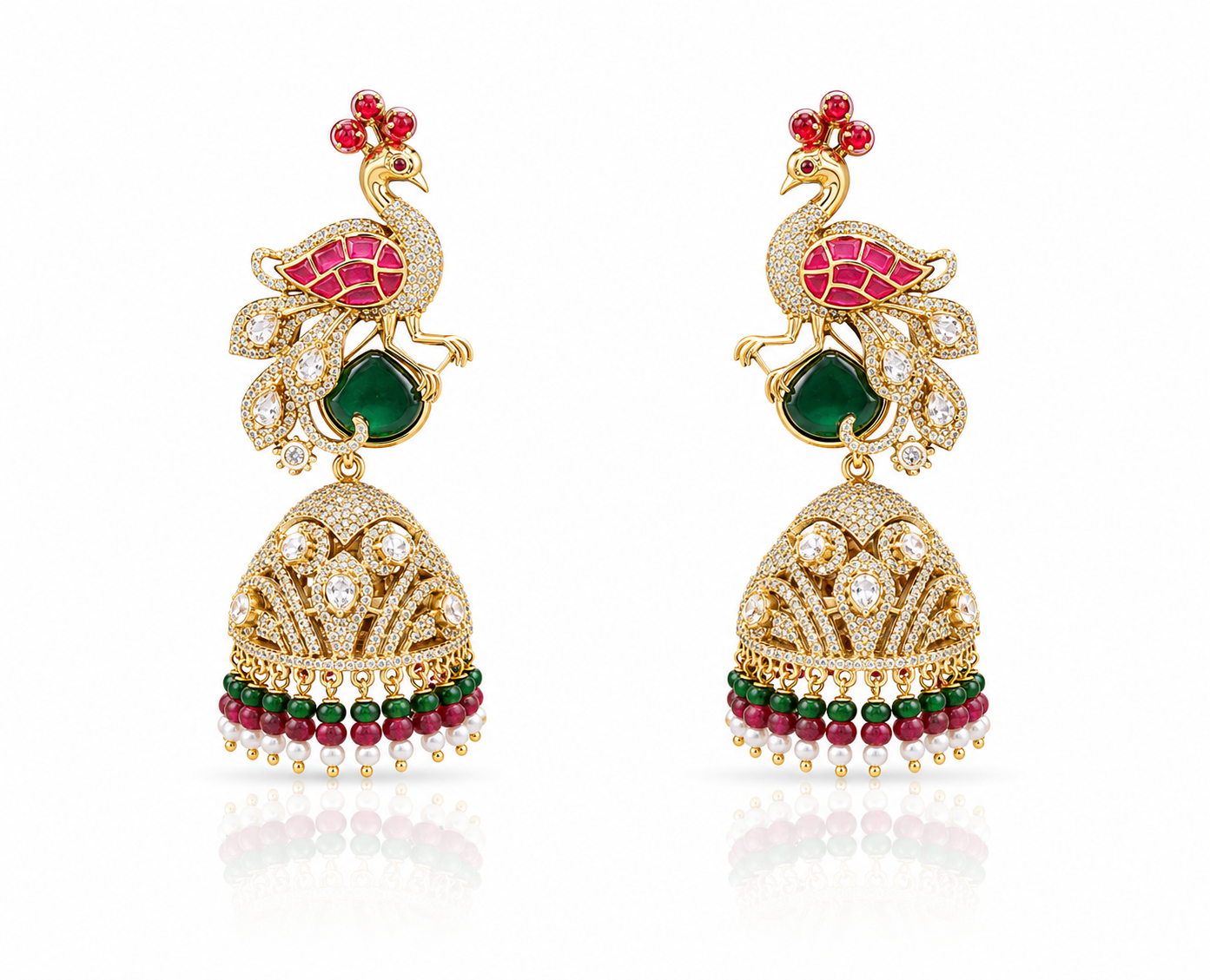 Kundan Earrings 06492 - 11