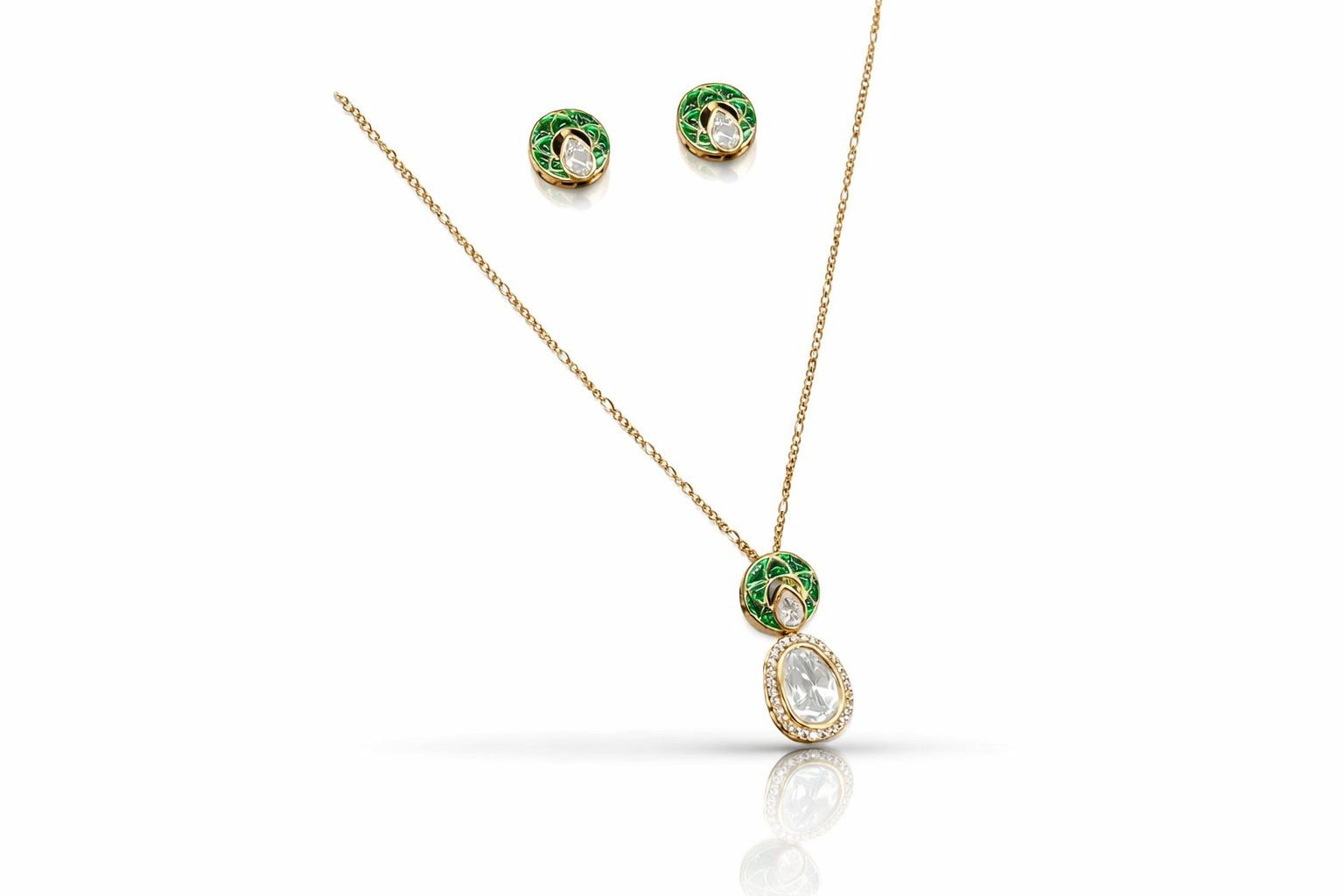 Kundan Dainty Pendant 07912