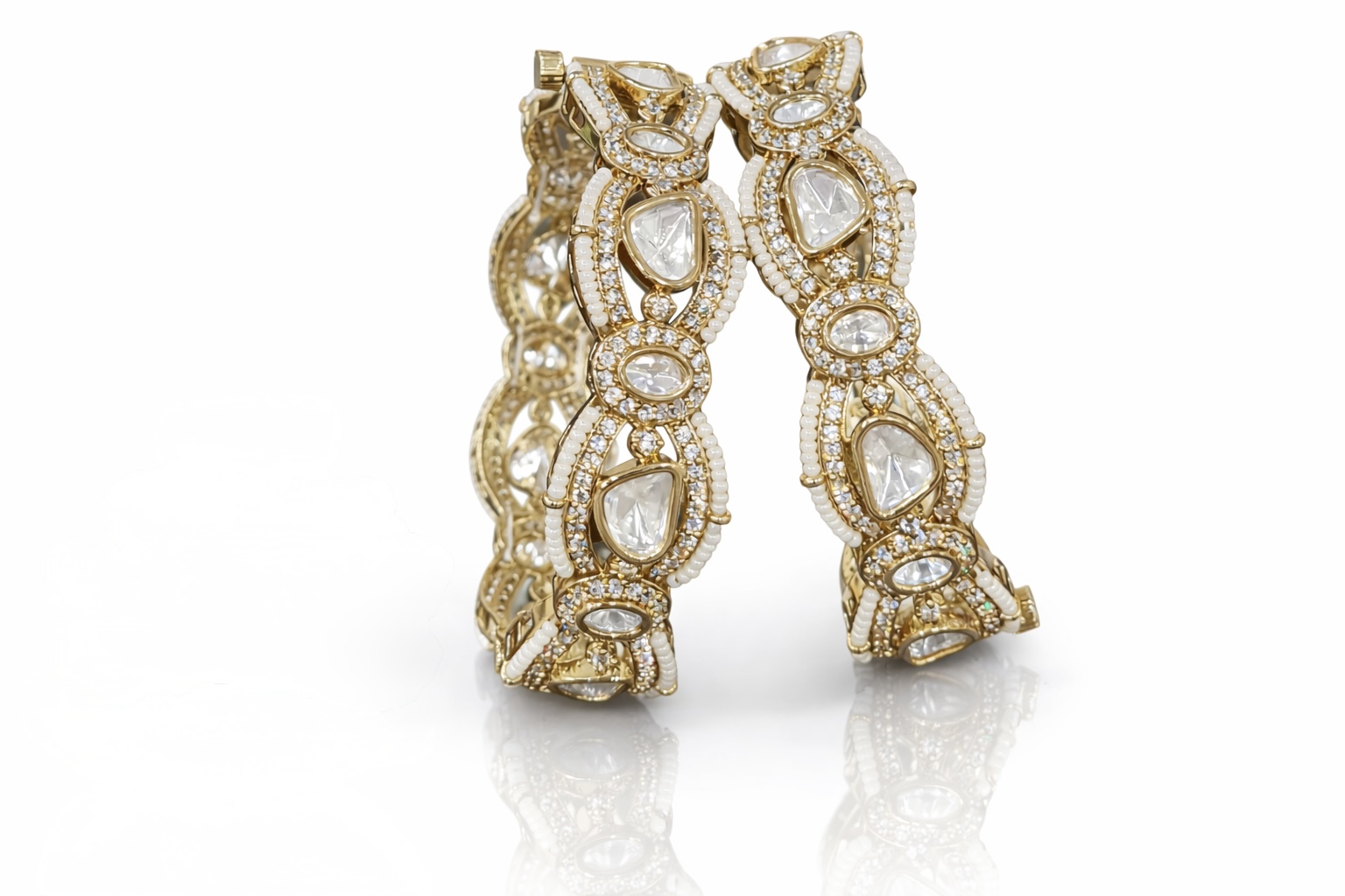 Kundan bangles 02586