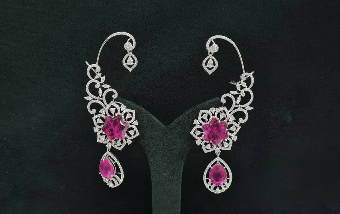 Cz Carving Earcuff 08883 - 3