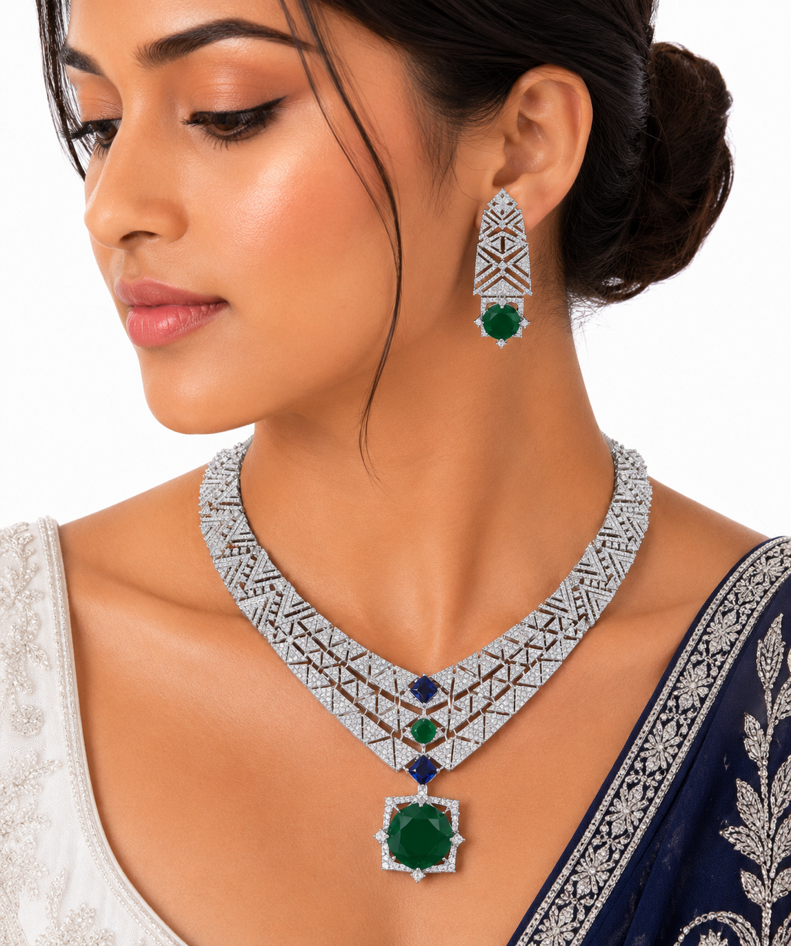 Cz Necklace 06094 - 11