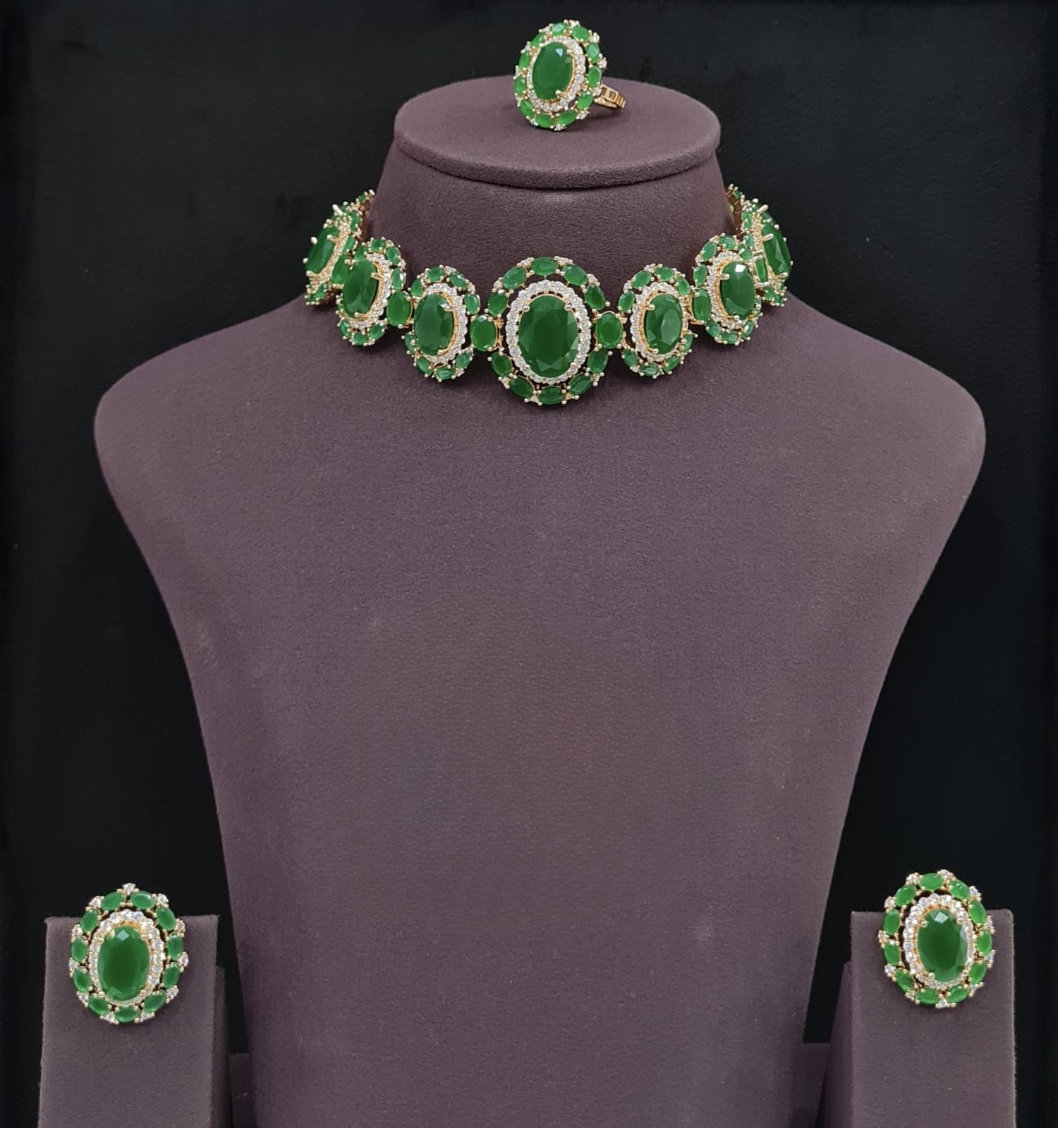 Cz Necklace 09072 - 5