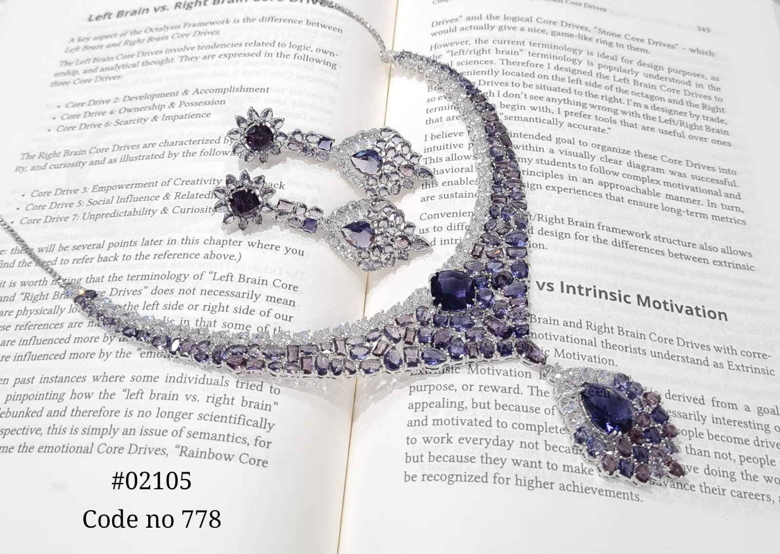 Cz Necklace set 02105 - 7