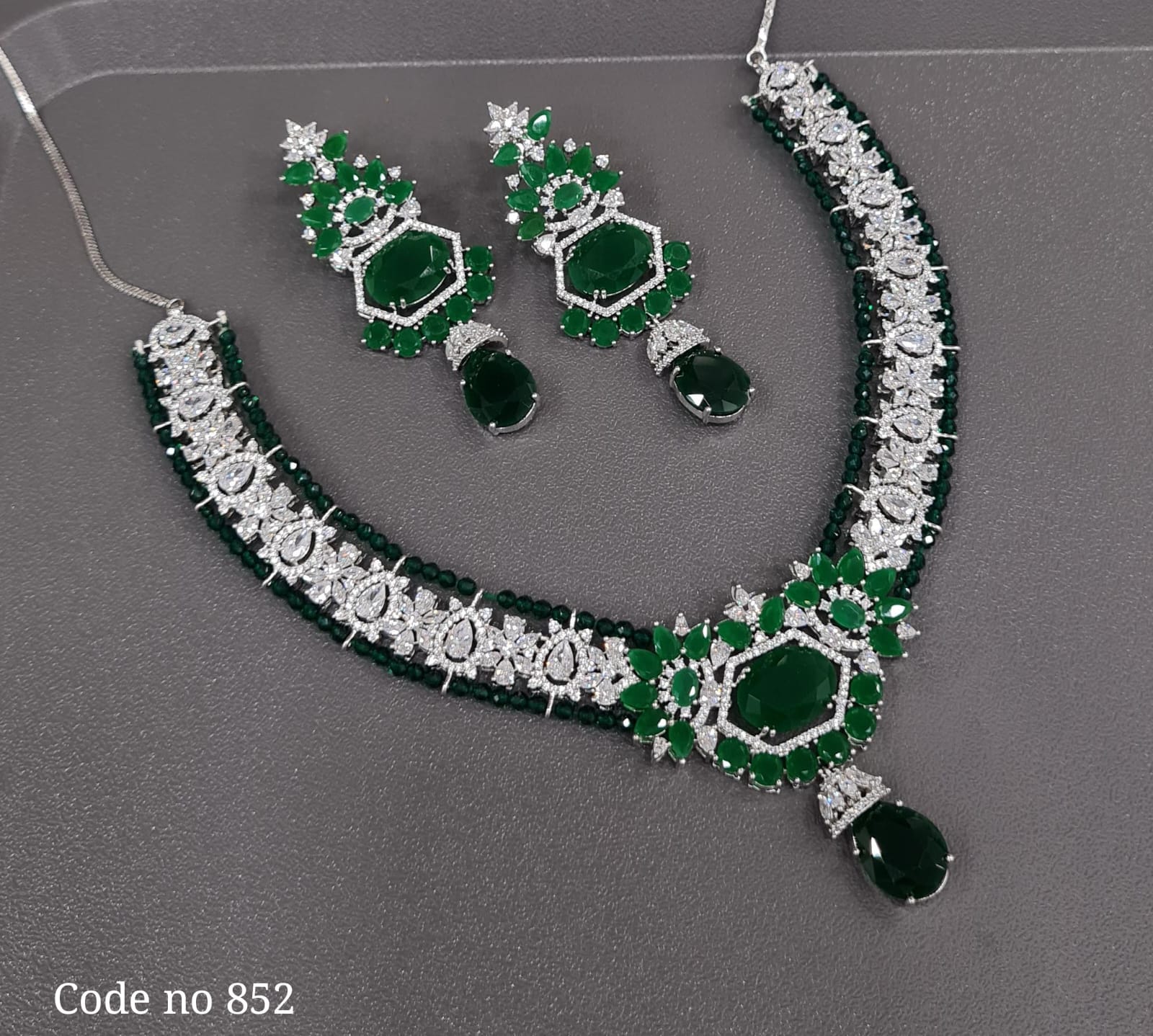 Cz necklace 03829 - 4