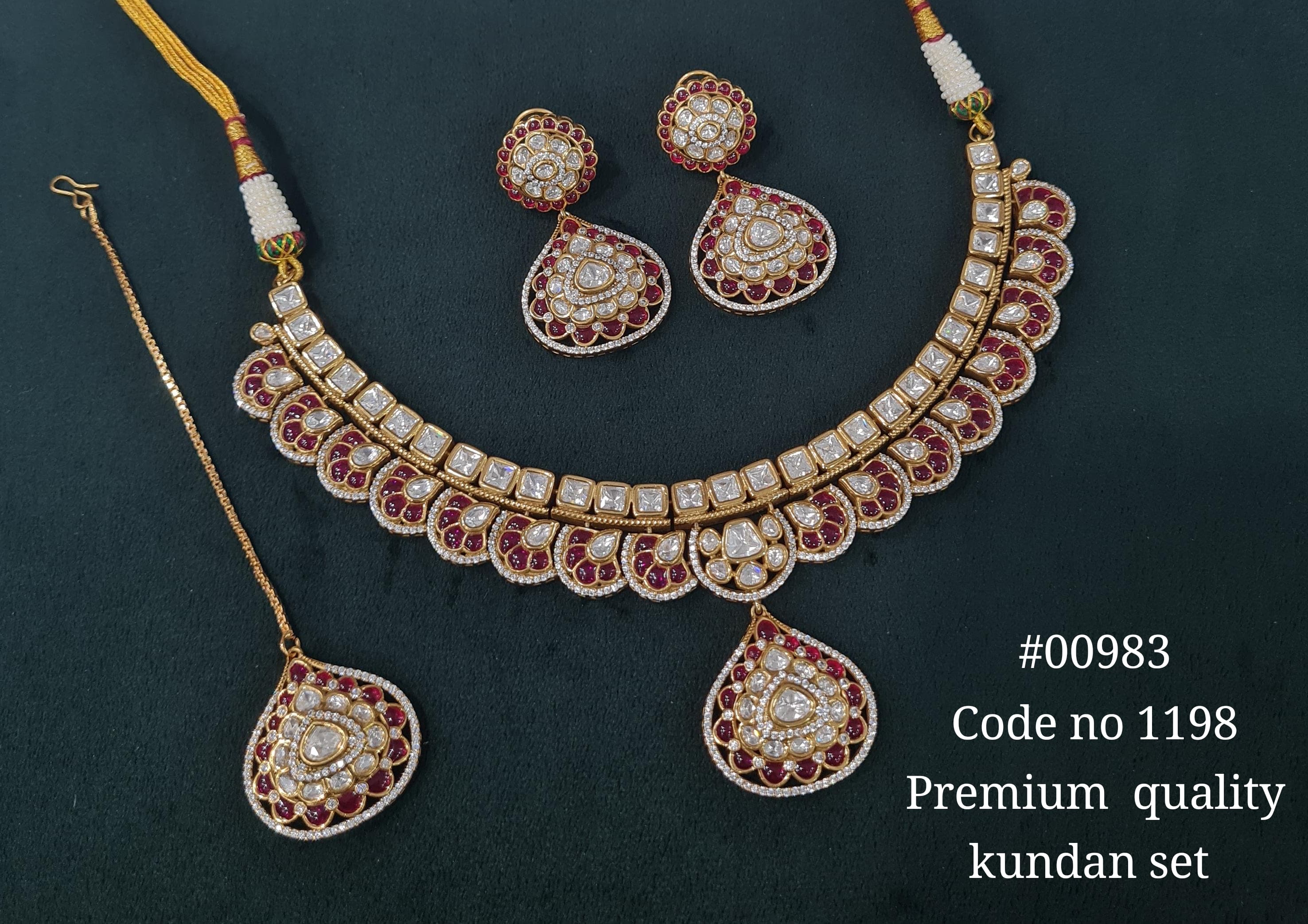 Kundan Necklace 00983 - 7