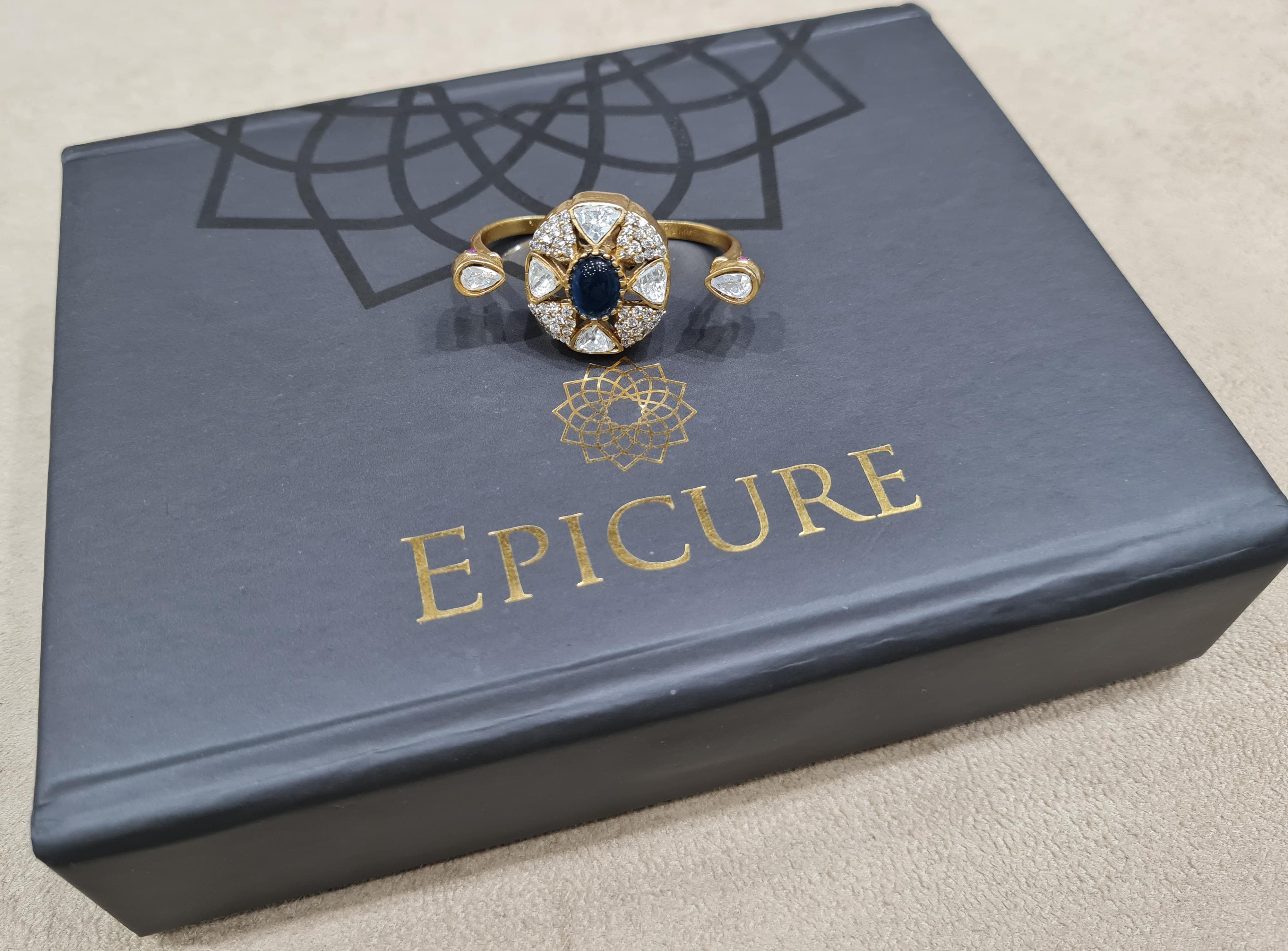 Kundan finger ring 00112 - 5