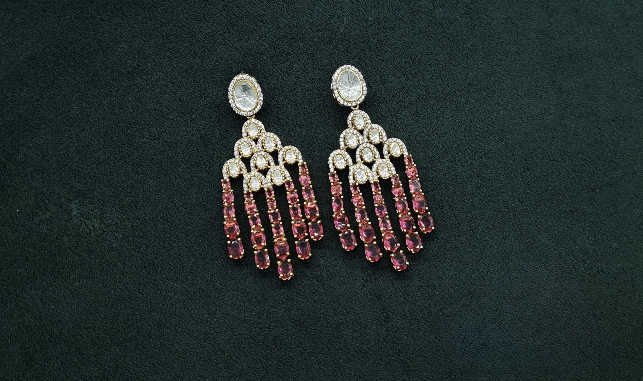Kundan Earrings 08976 - 3