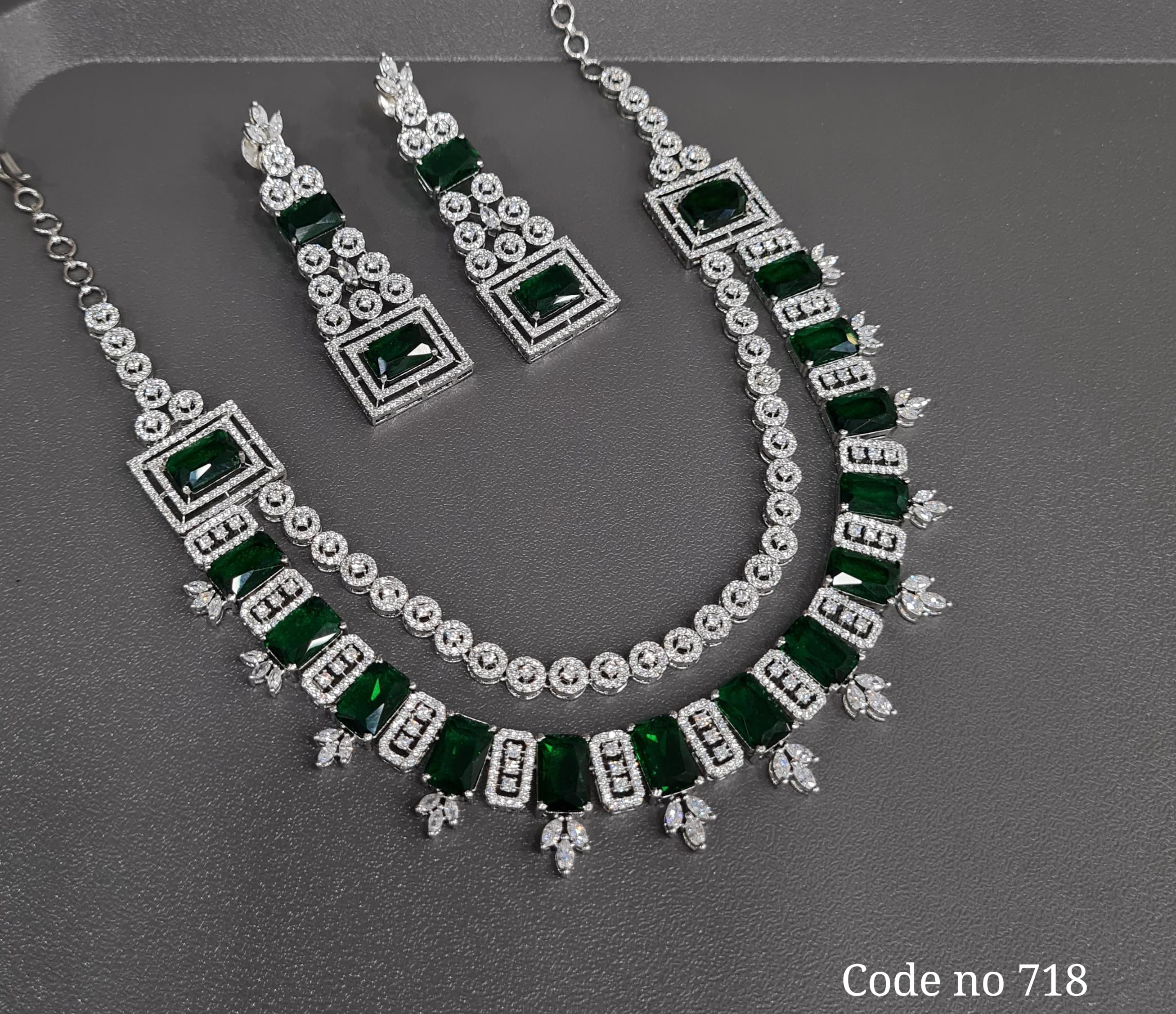 Cz Necklace 03841 - 3