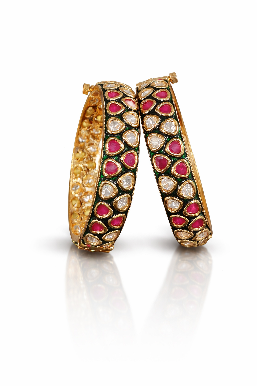 Kundan Bangles 08396