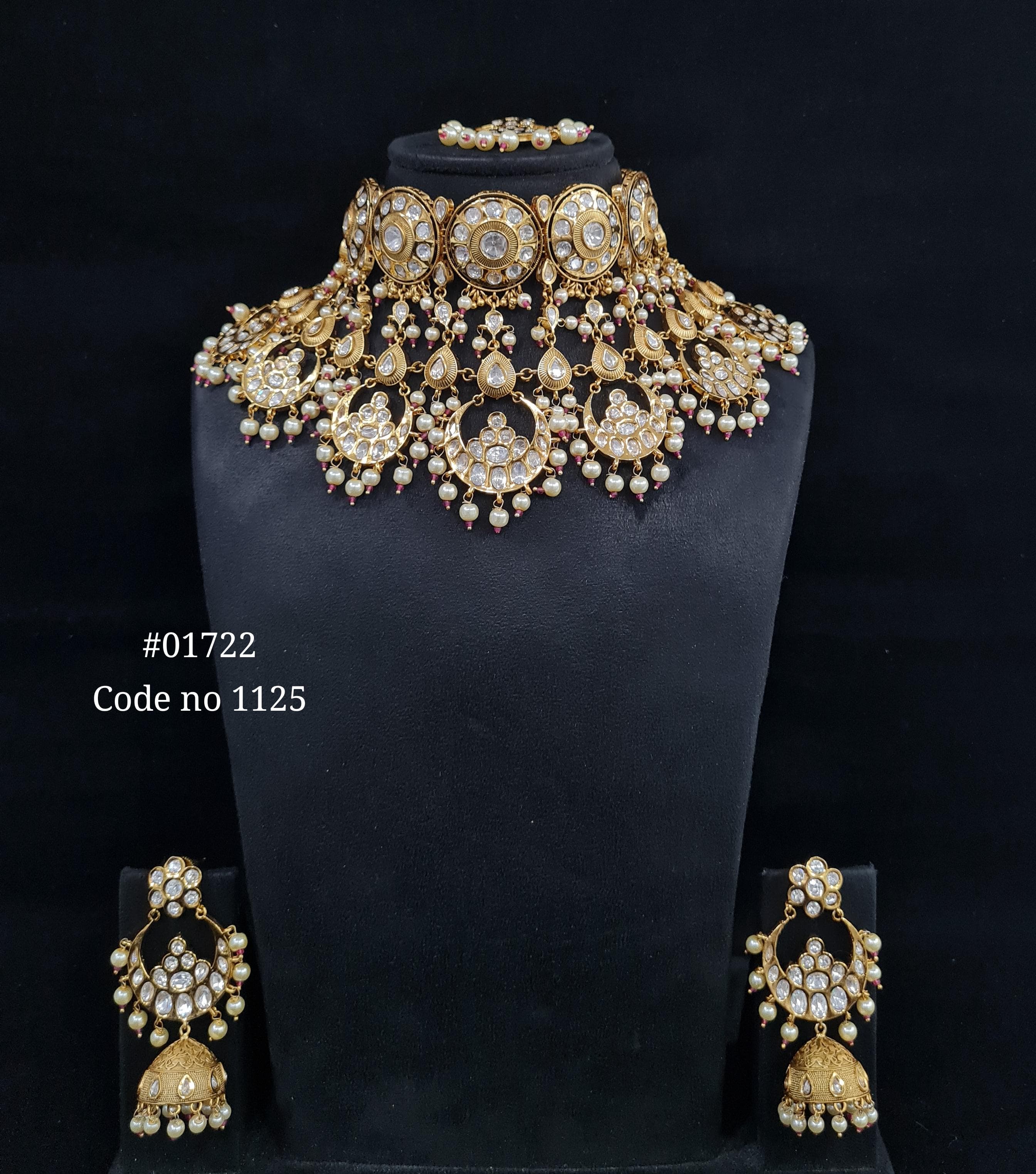 Kundan Bride Set 01722 - 3