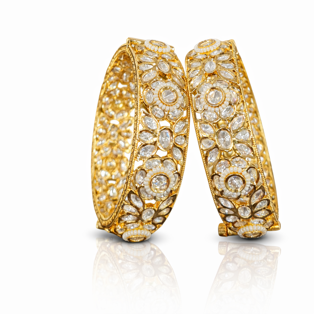 Alia Kundan bangles 01073