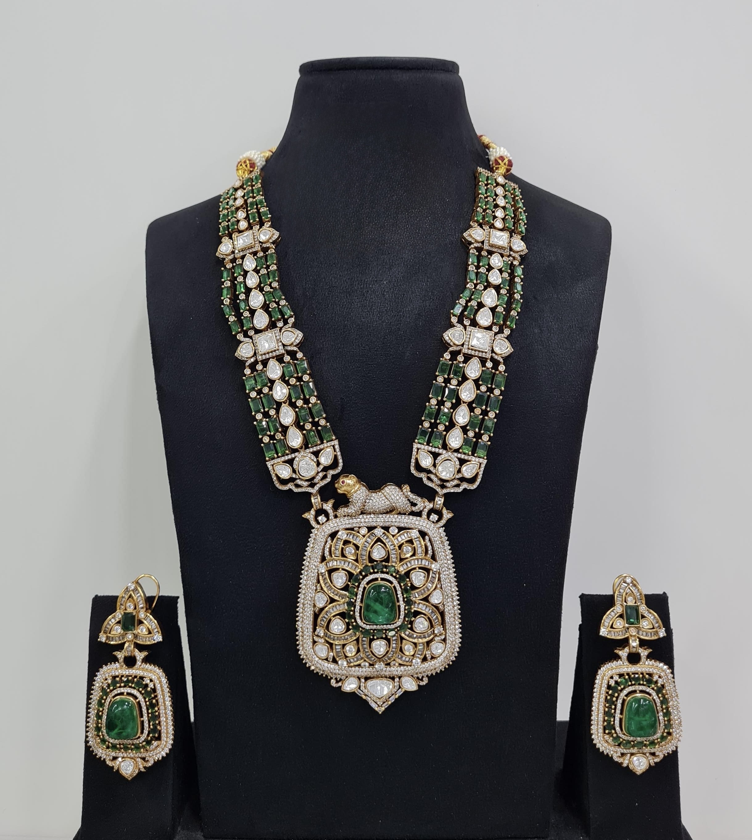 Rajwada Kundan Necklace 08966 - 9