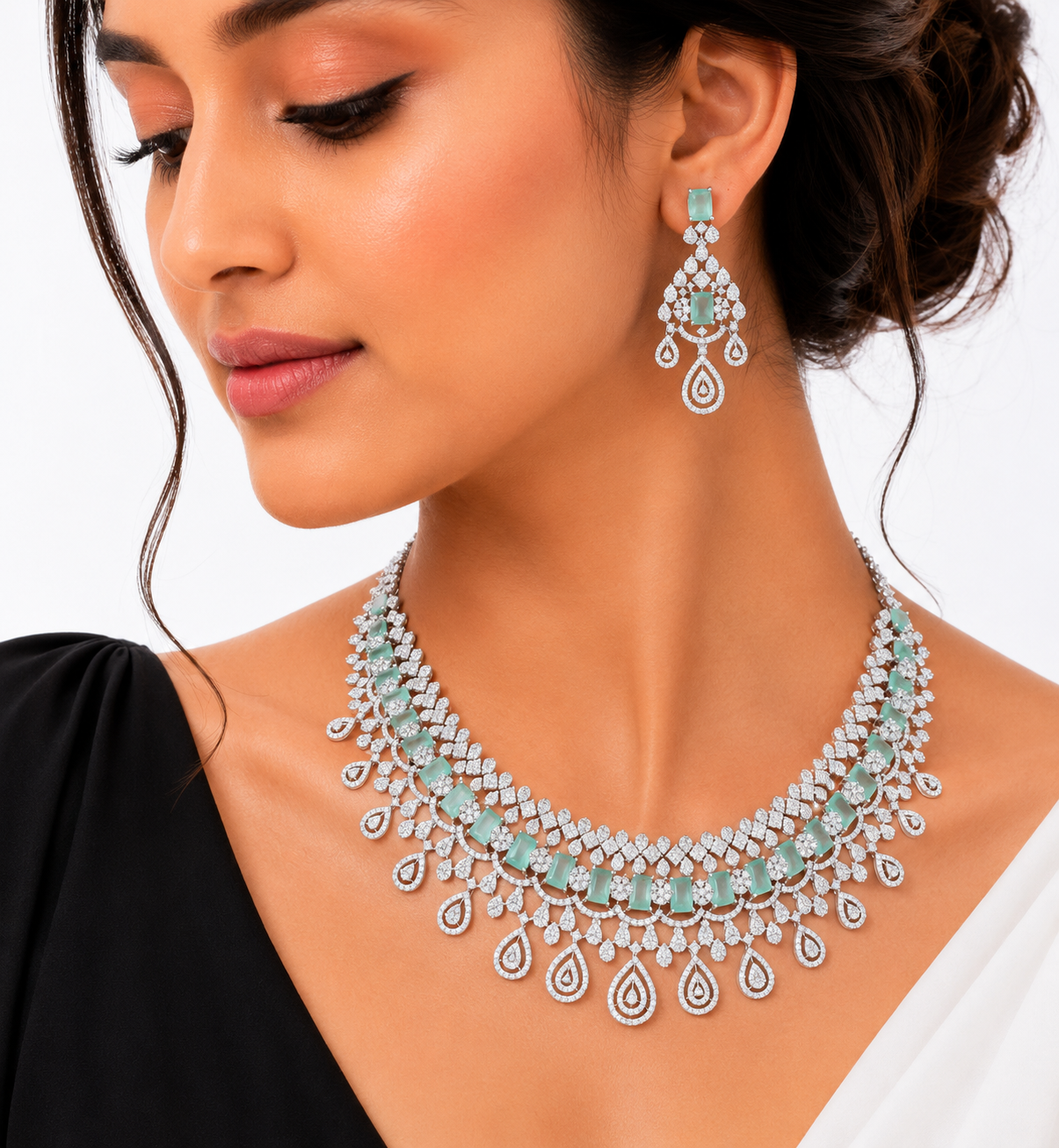 Cz necklace 01977 - 7