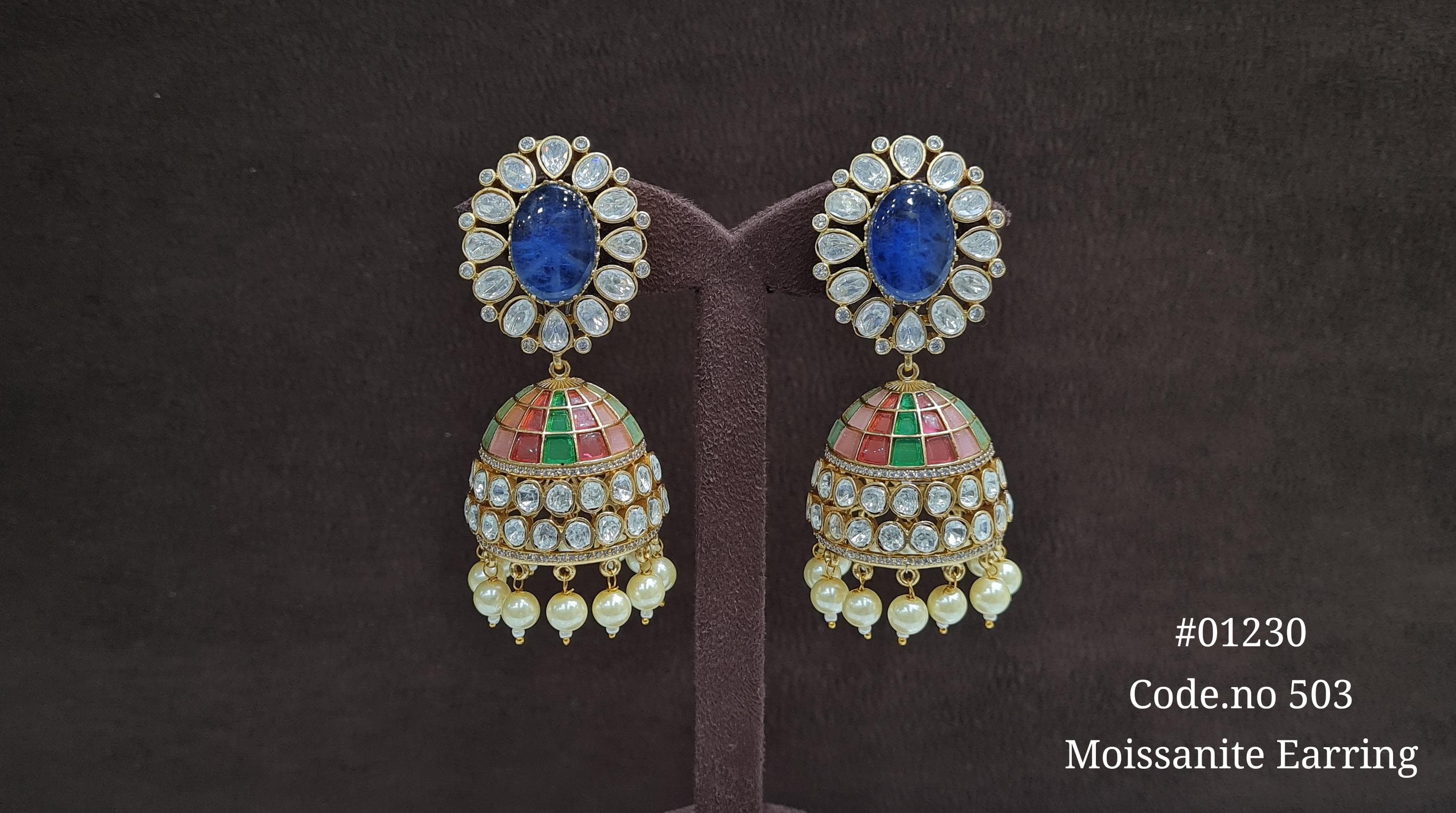 Kundan Jhumka 01230 - 7
