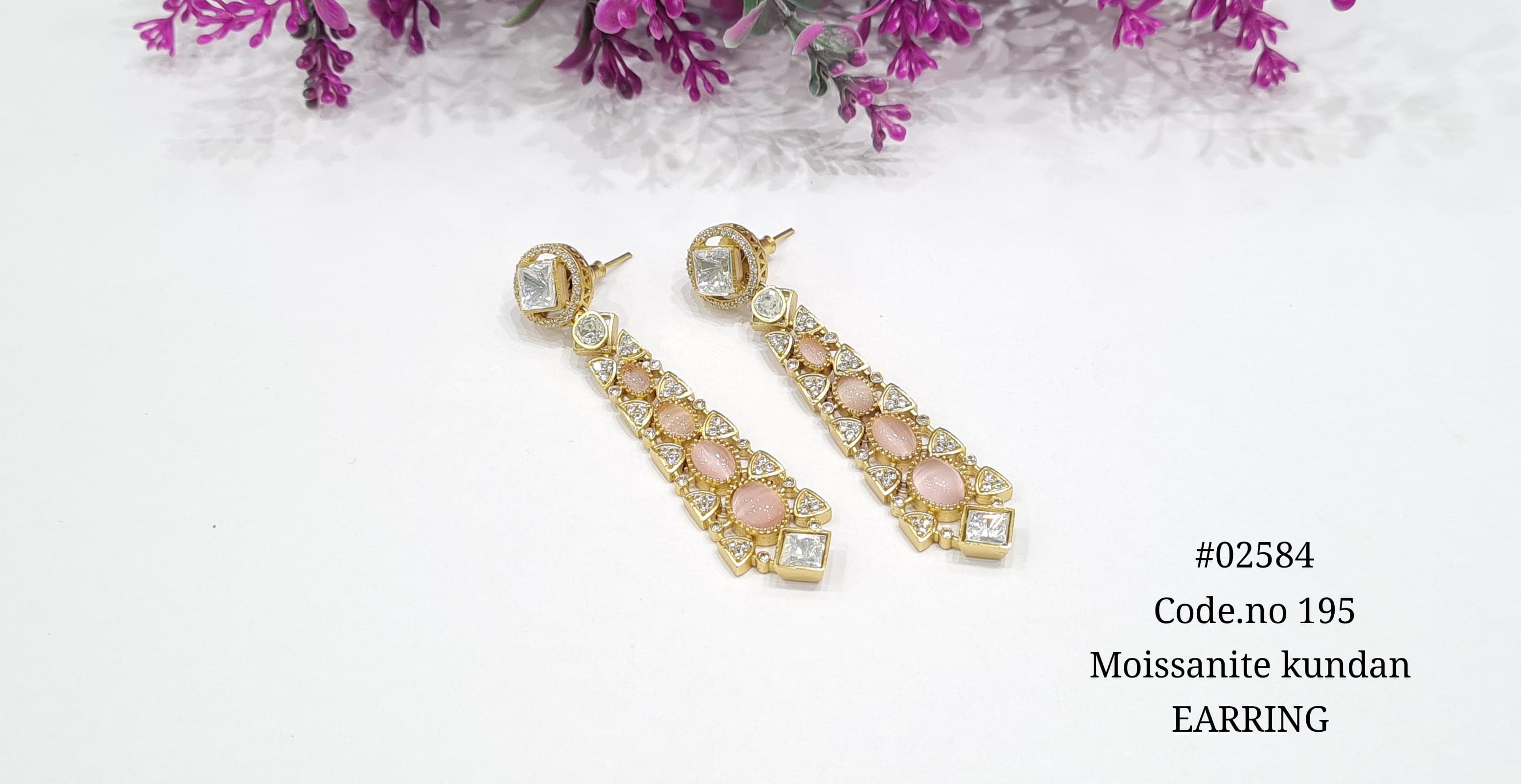 Kundan Earrings 02584 - 3