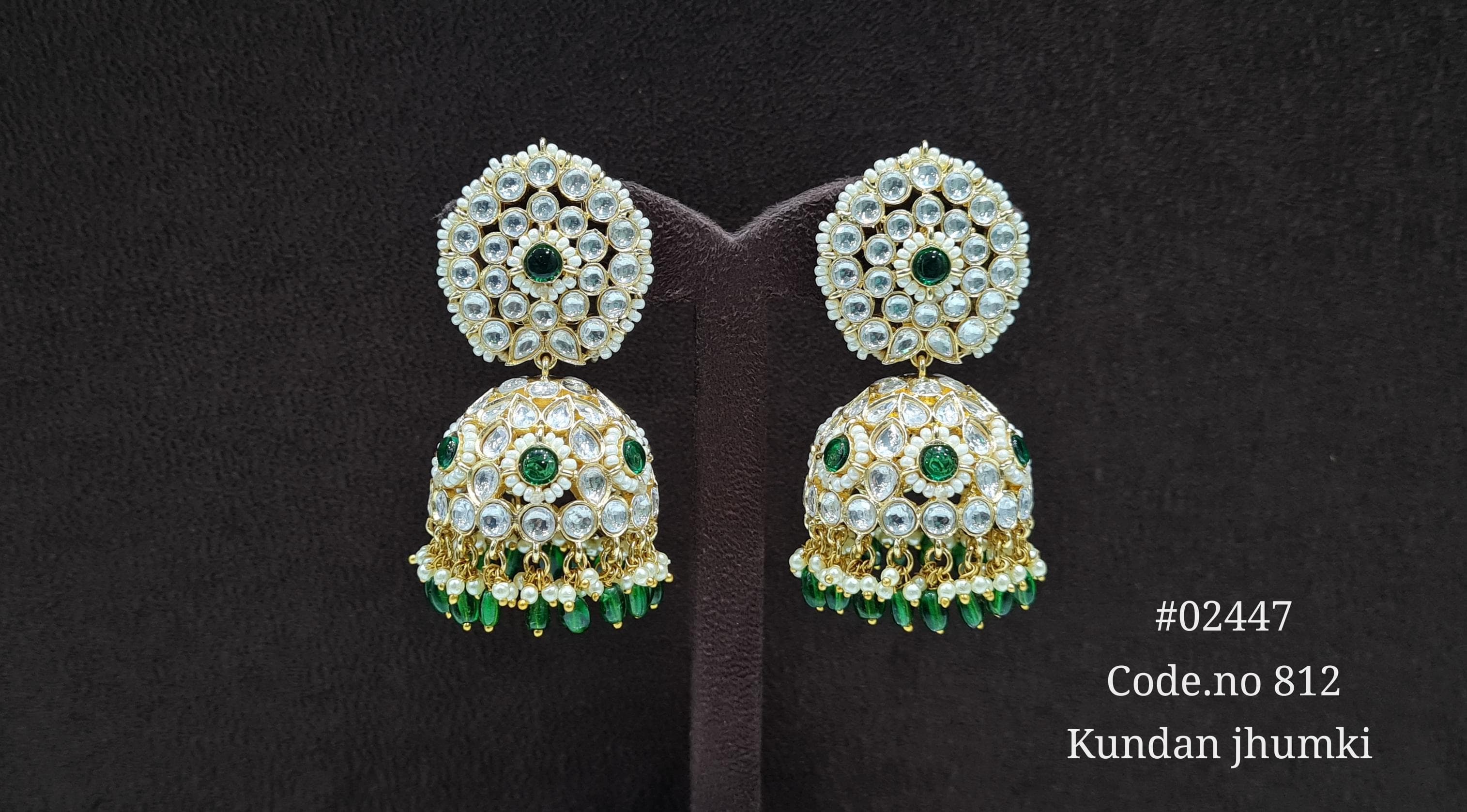 Kundan Jhumka 02447 - 7