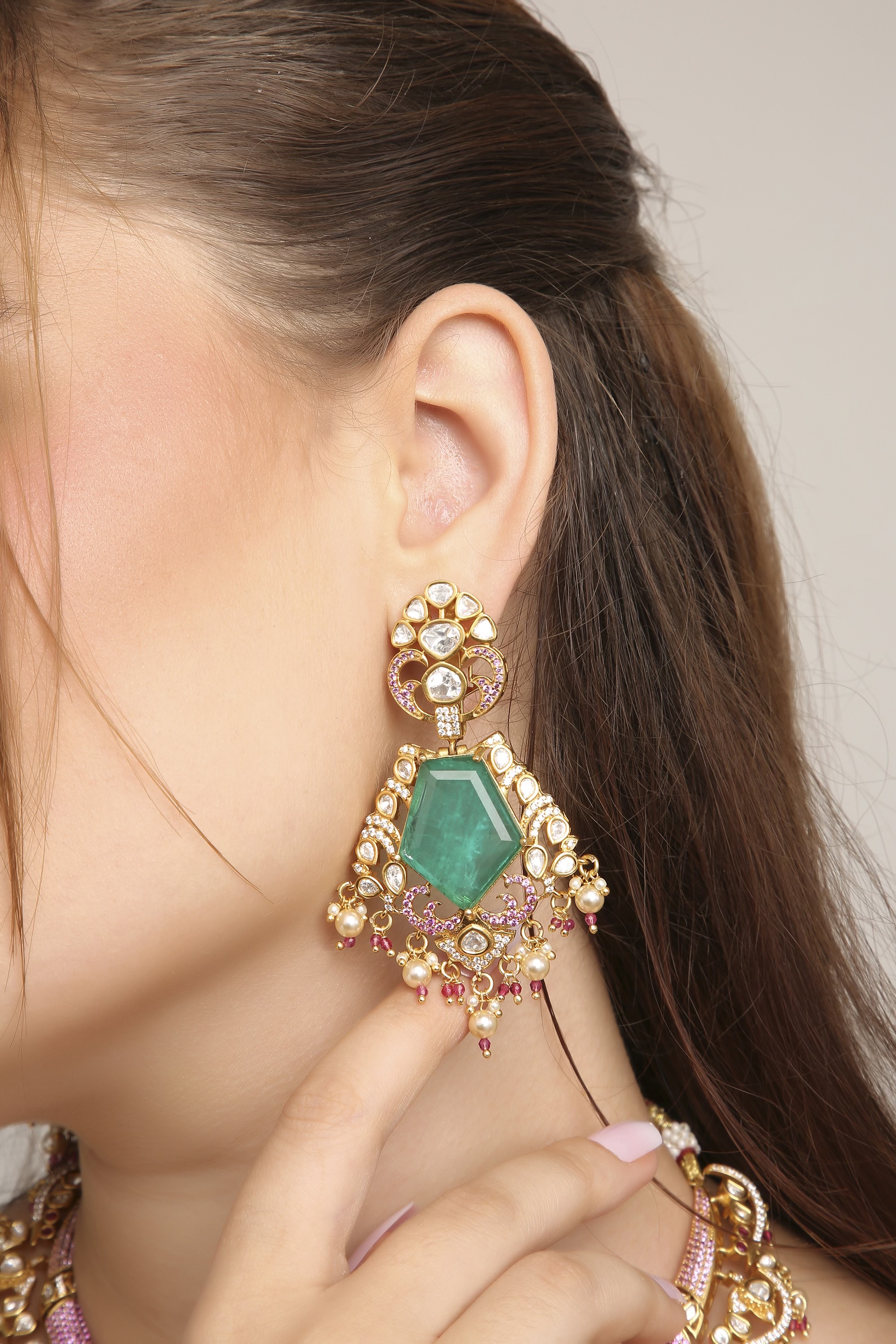 Kundan Necklace 11354 - 3