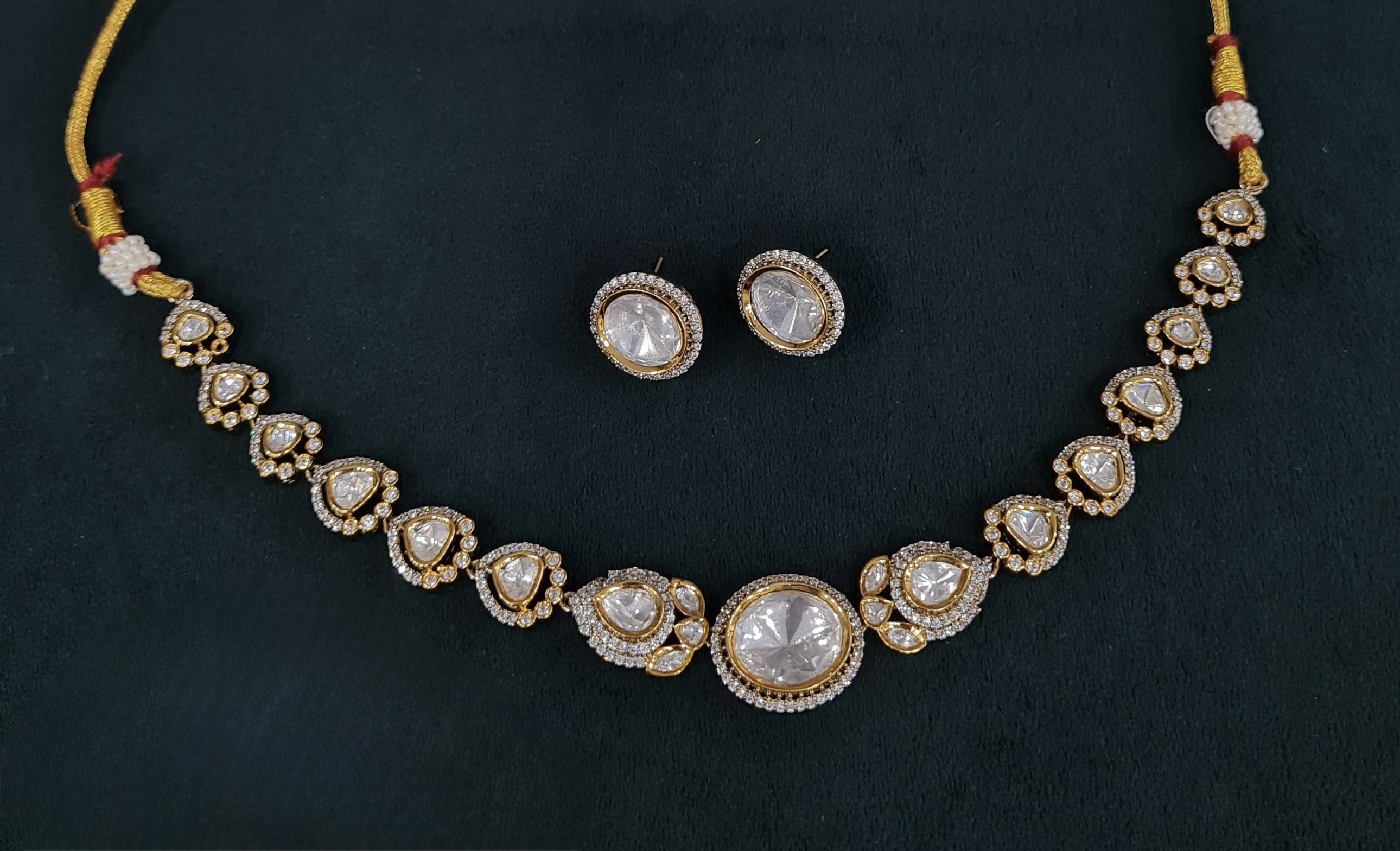 Kundan Necklace 05772 - 3