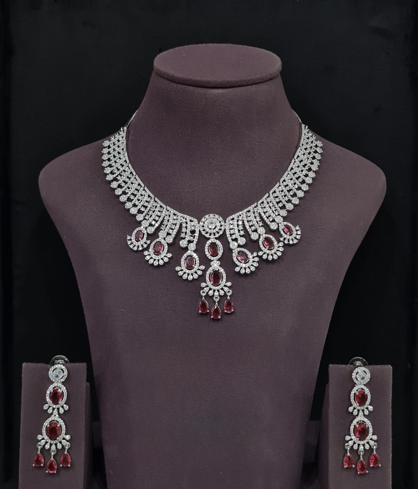 Cz Necklace 11109 - 9
