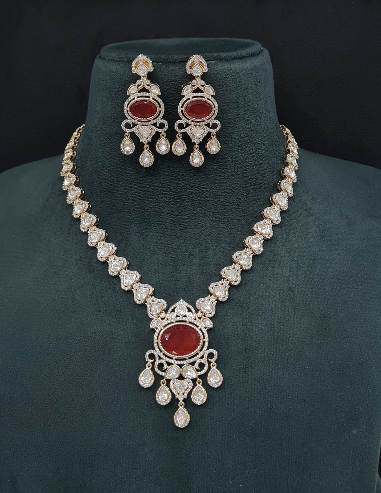 Kundan Necklace 08960 - 5