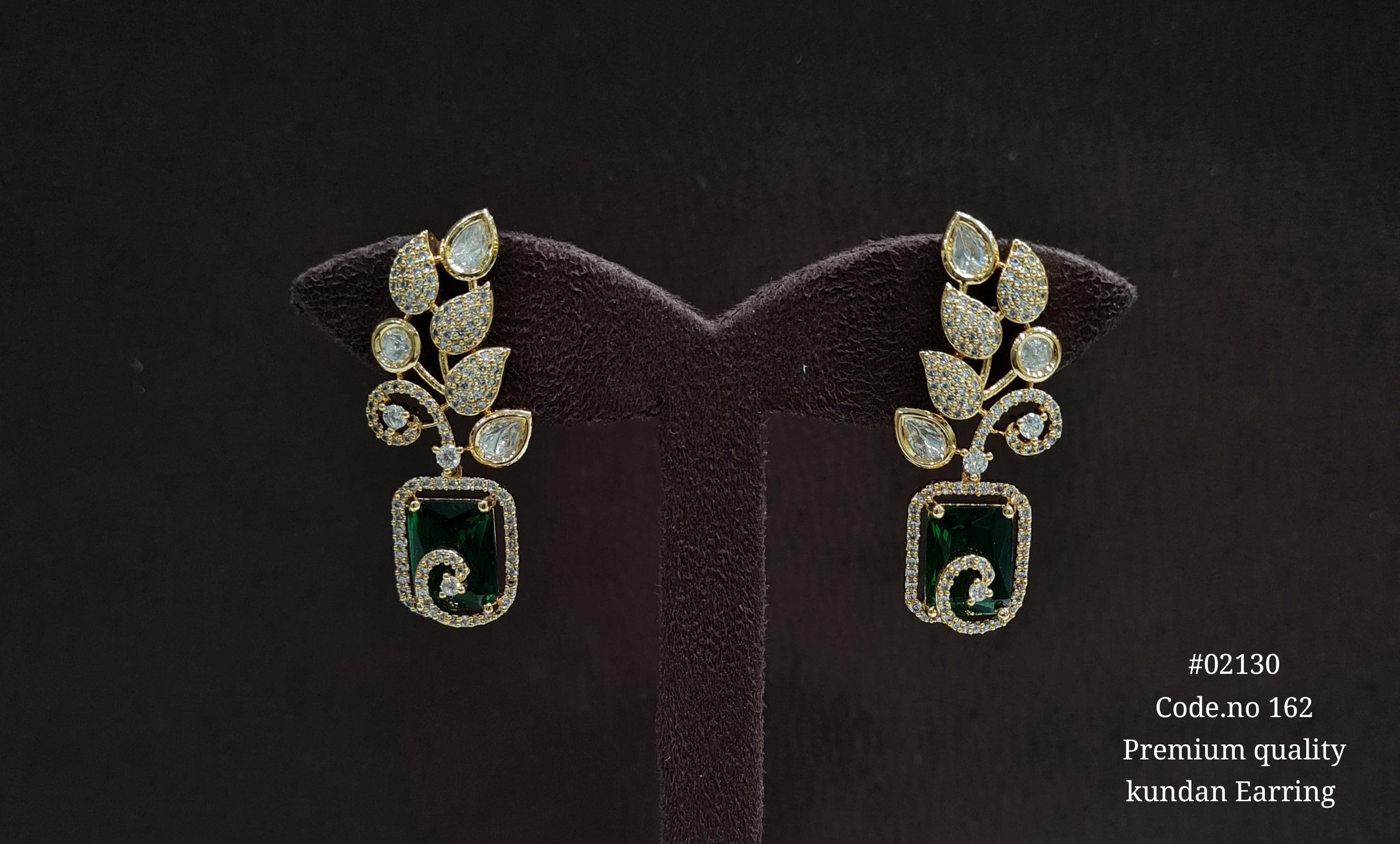 Kundan earrings 02130 - 3