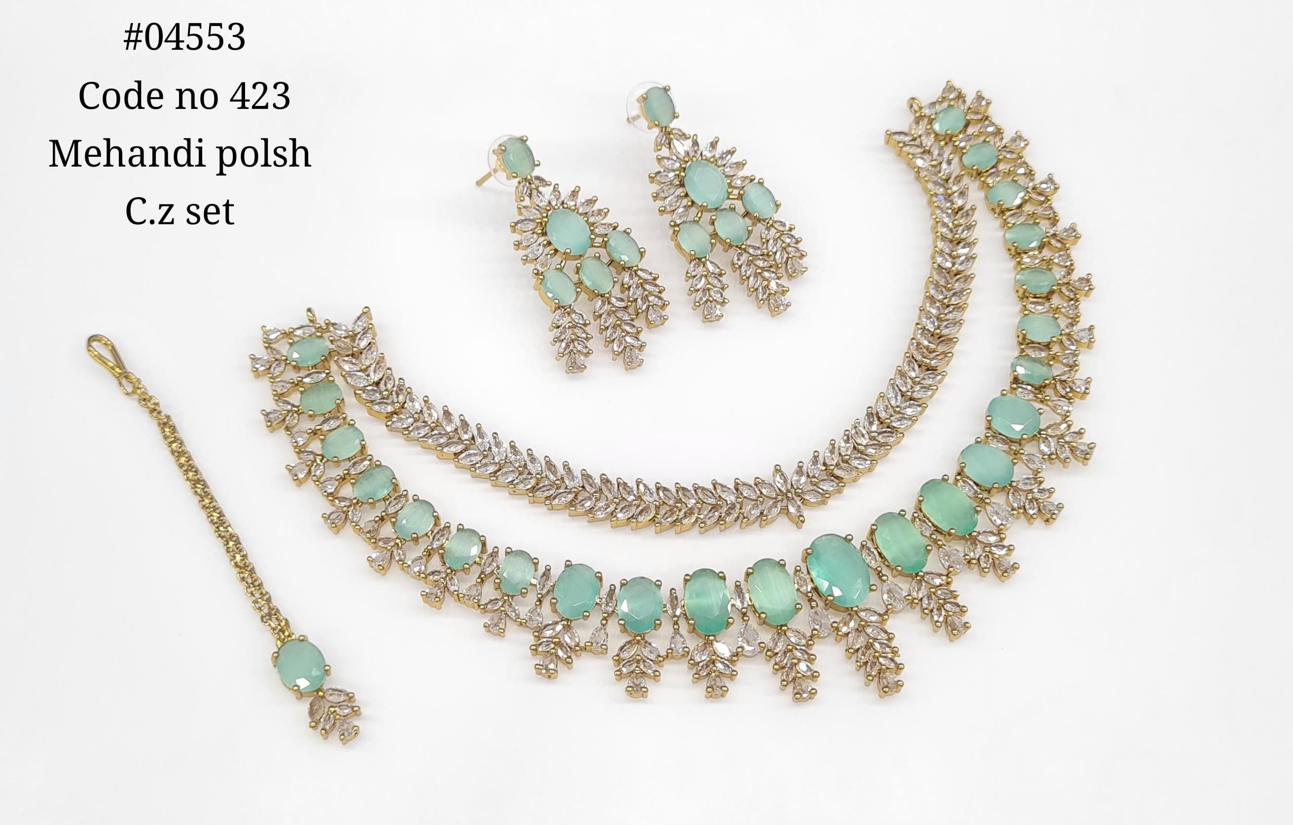 Cz Necklace 04553 - 4