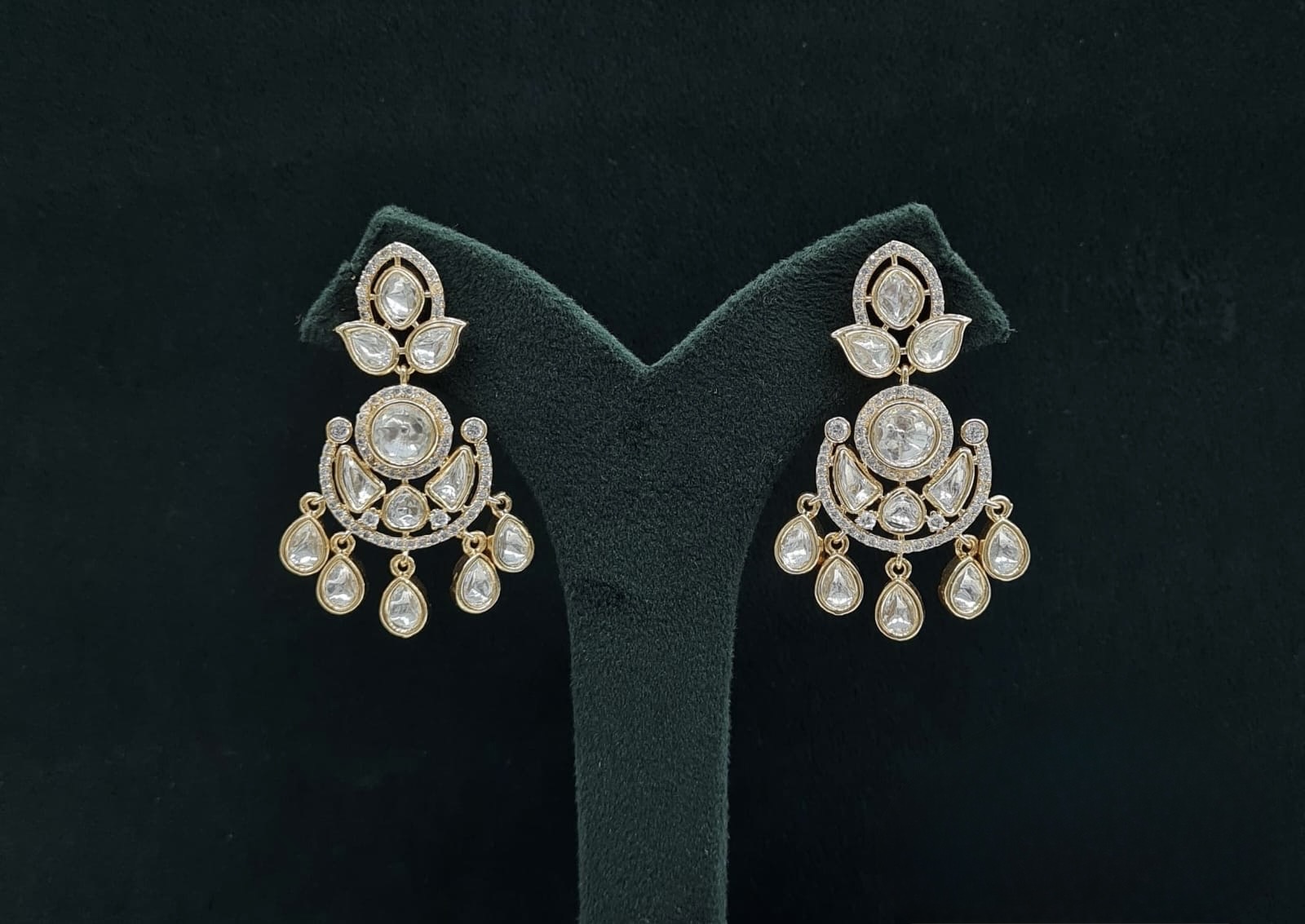 Kundan Earrings 08897 - 4
