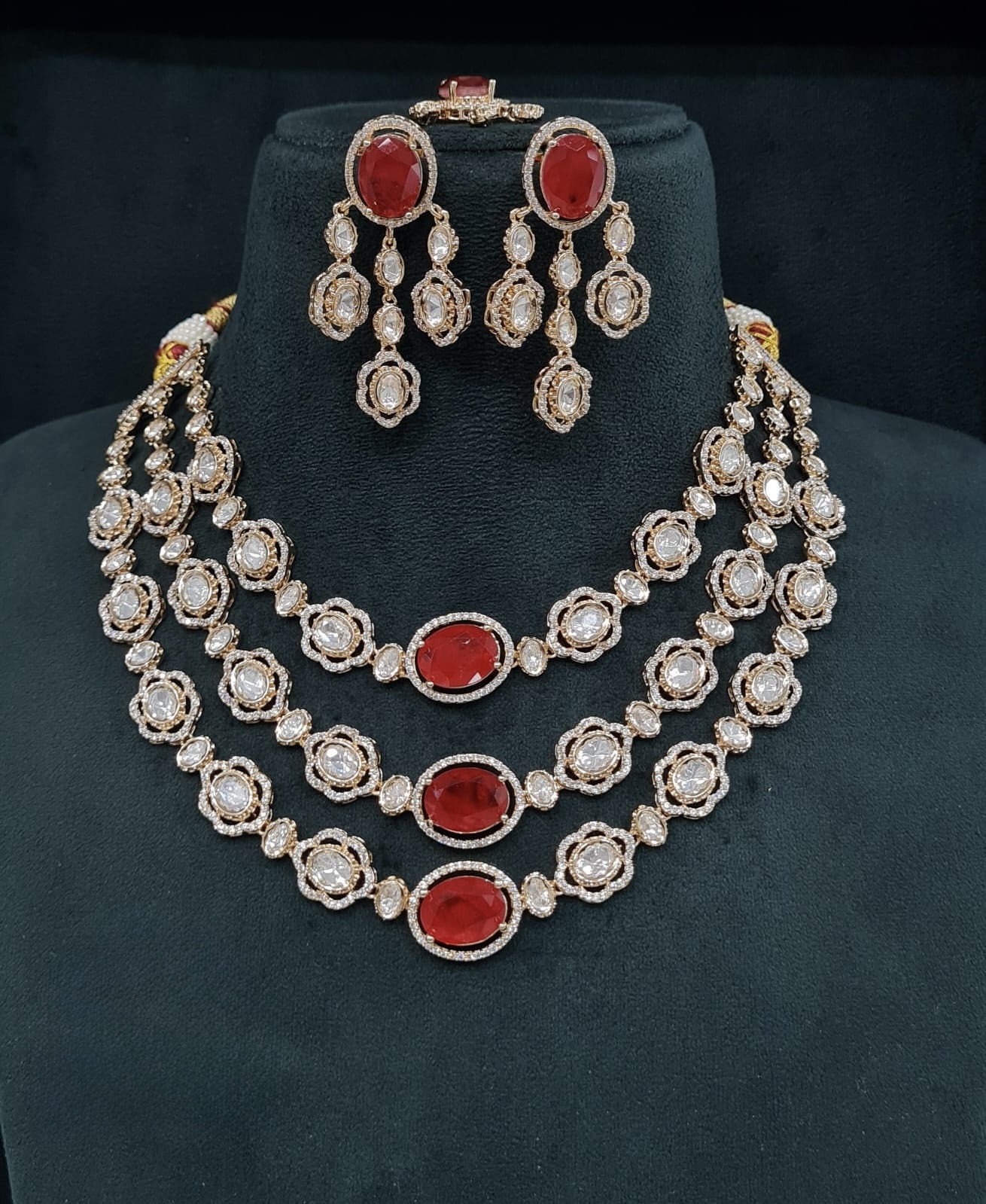 Kundan Necklace 01962 - 3