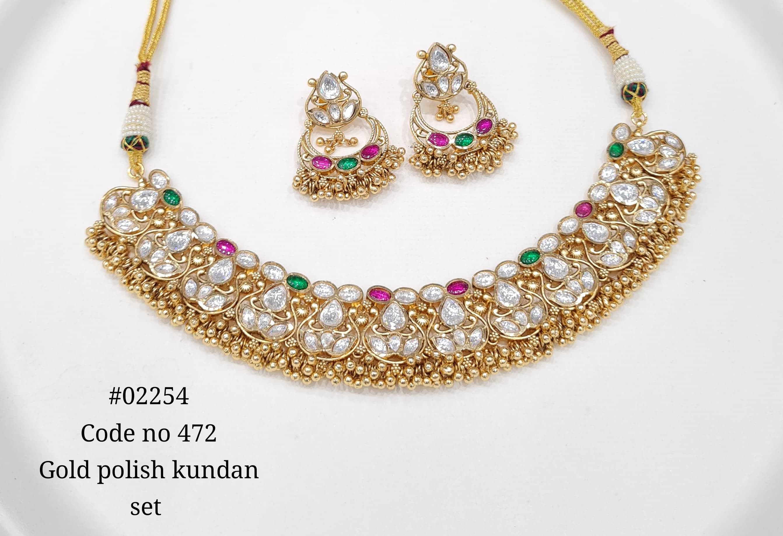 Kundan Necklace 02254 - 3